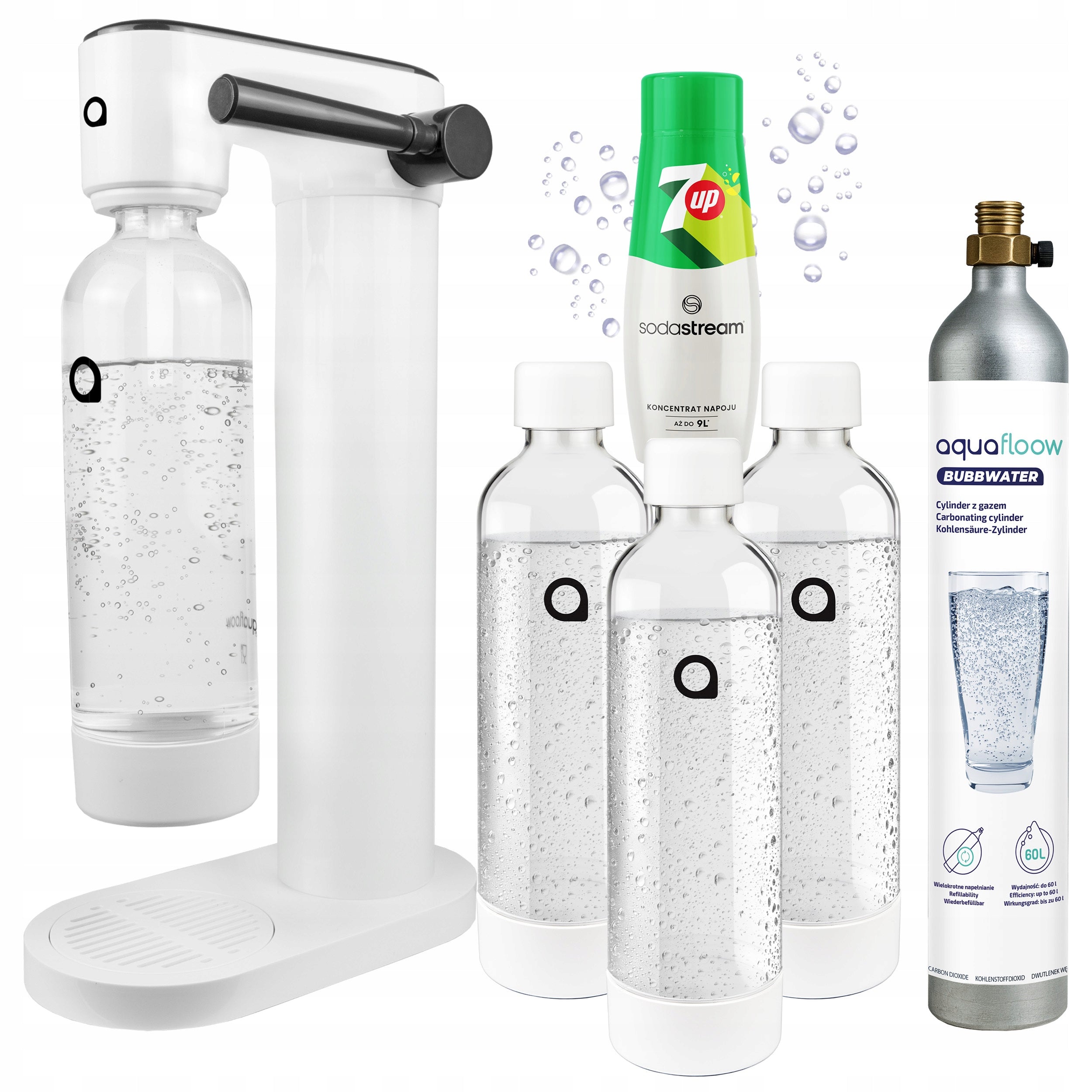 WATER SATURATOR CYLINDER CO2 BOTTLE WATER BOTTLE SYRUP SODASTREAM 7UP