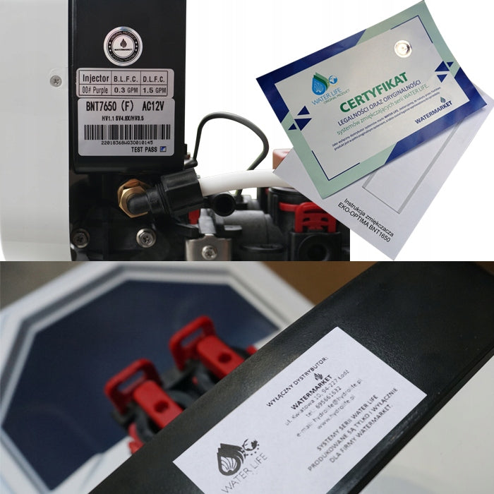 WATER SOFTENER WATERLIFE 32L, MONOSPHERE, MENU PL Model OCEAN-BNT-32-LW