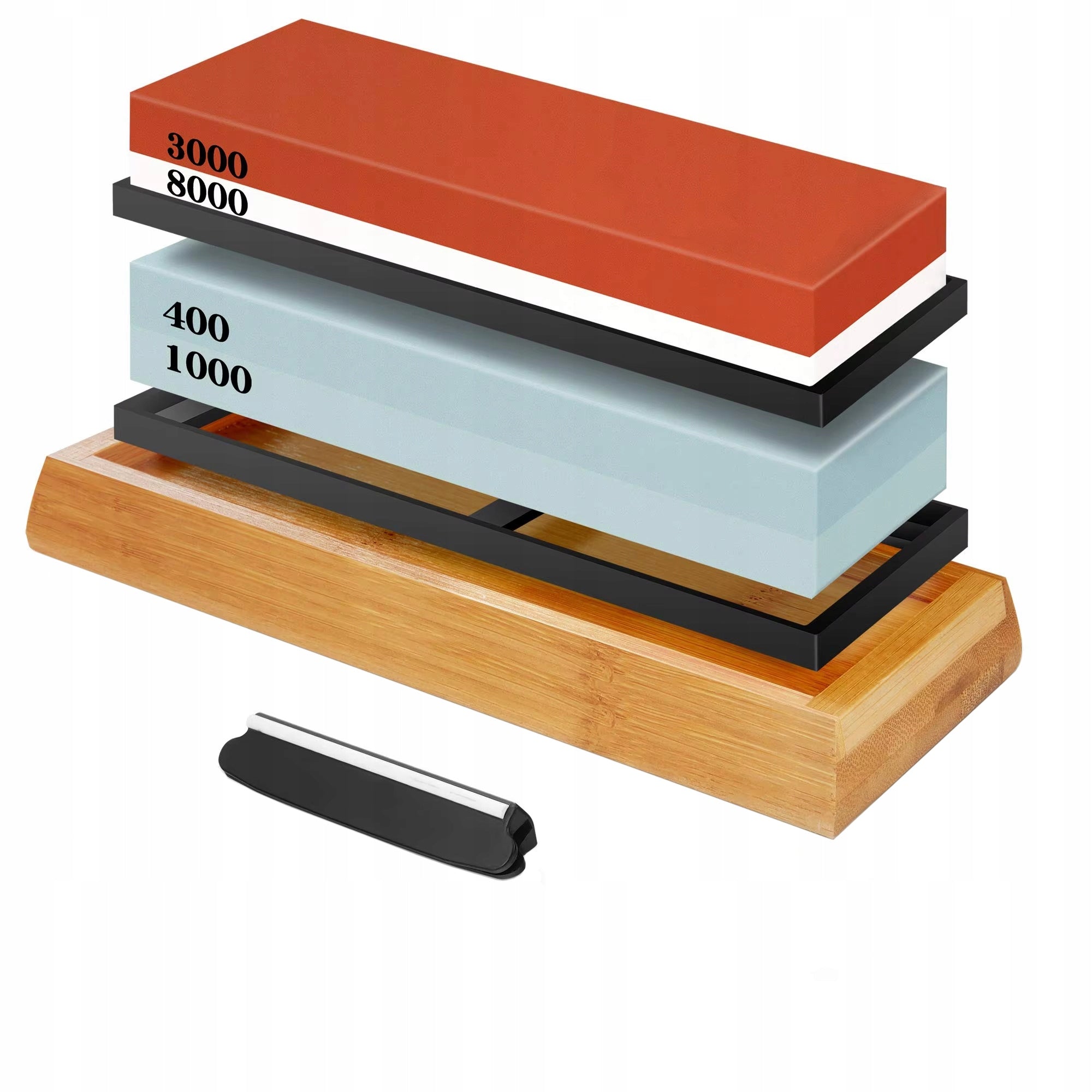 WATER STONE WHETSTONE SHARPENER FOR SHARPENING KITCHEN KNIVES SET 400-8000 Packaging status original
