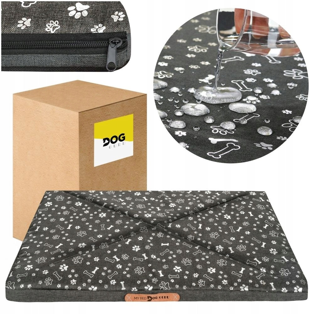 WATERPROOF BED MATTRESS DOG 120x70x5 cm LARGE BED XXL WITH ZIPPER