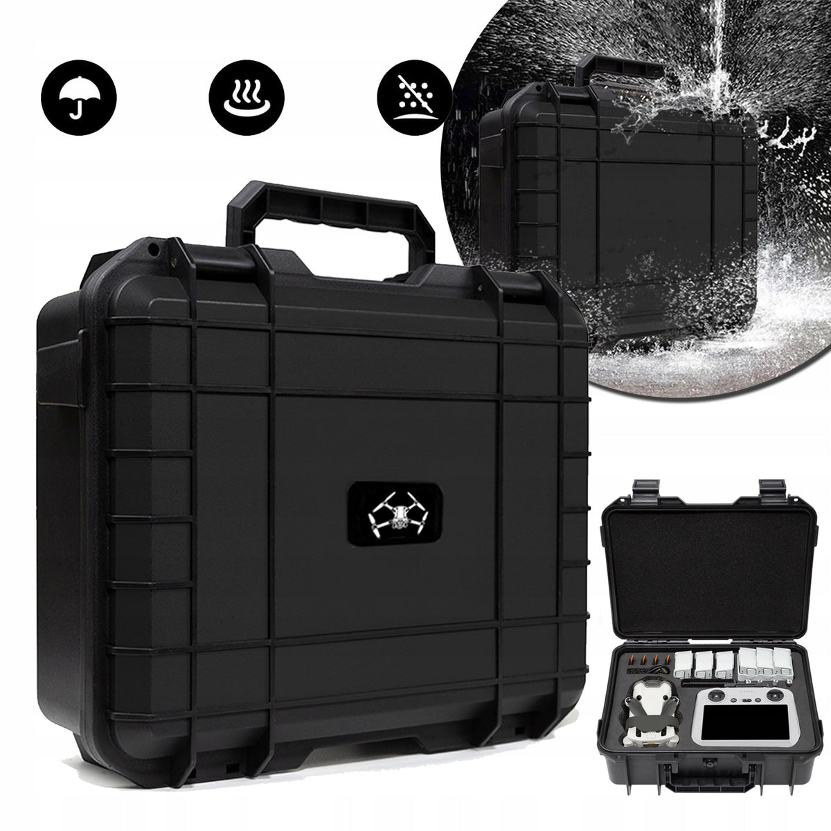 WATERPROOF CASE RIGID CASE FOR DRONE DJI MINI 4 PRO/MINI 3 PRO/MINI 3