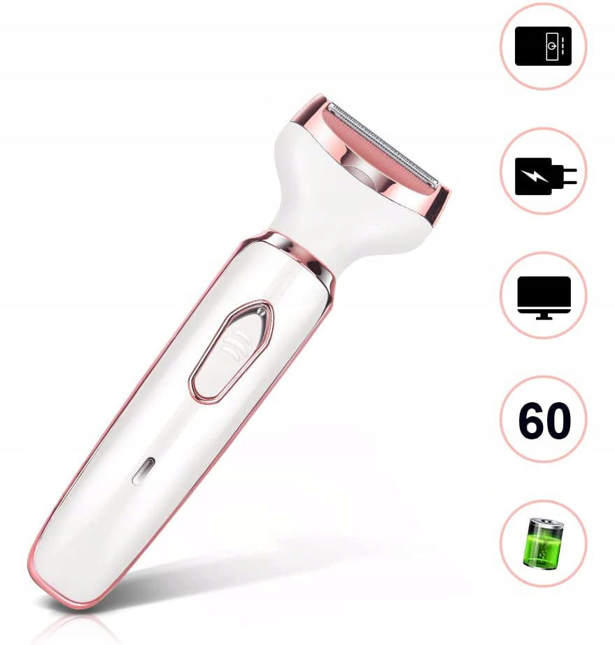WATERPROOF DUAL HEAD BIKINI TRIMMER SHAVER FOR WOMEN 4 IN 1 Medical device no