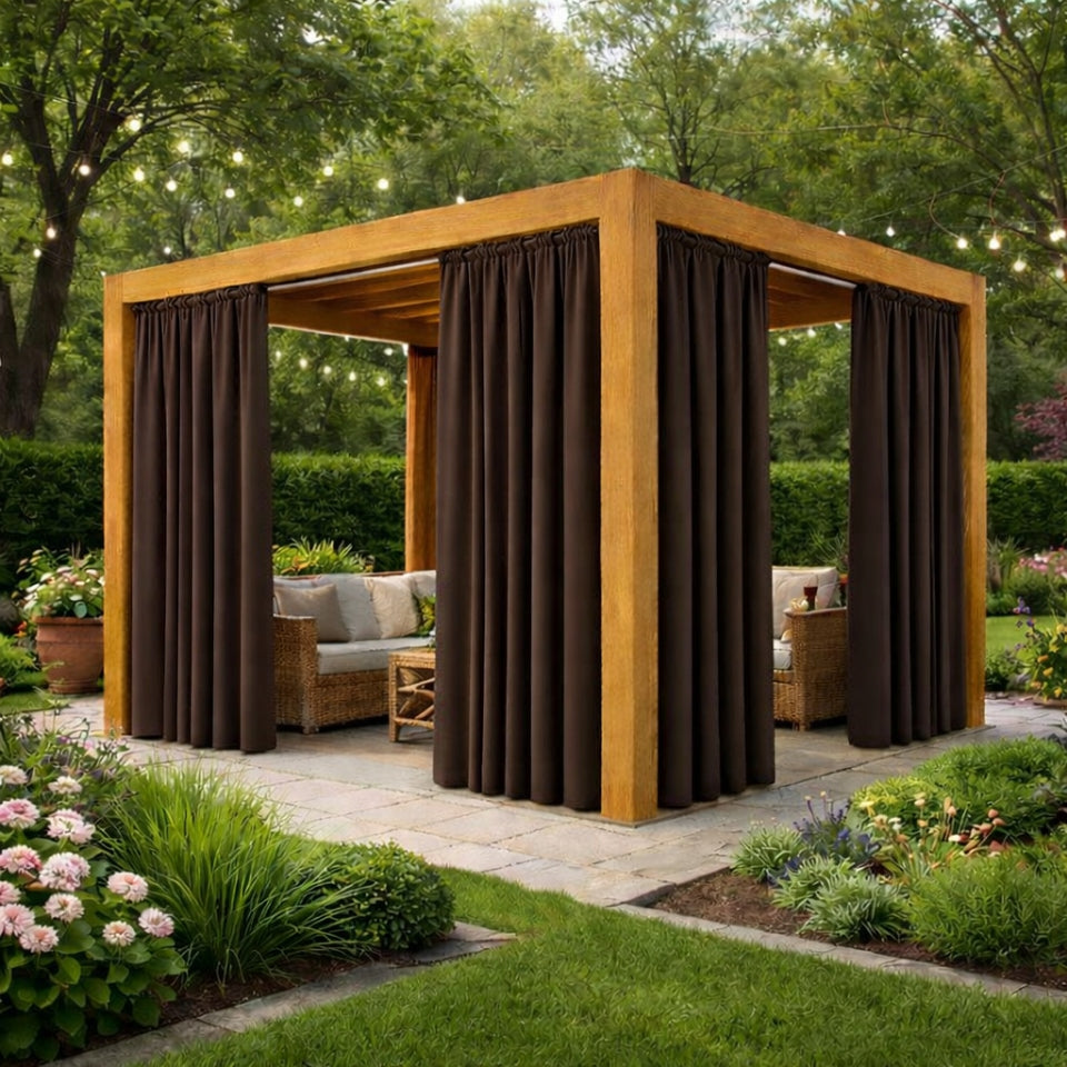 WATERPROOF GARDEN CURTAIN 155x200 CM FOR TERRACE GARDEN WATERPROOF Packaging status original