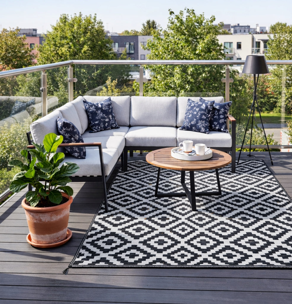 WATERPROOF OUTDOOR CARPET 120x180 TERRACE BALCONY TERRACE DOUBLE SIDED Manufacturer code DYWAN1