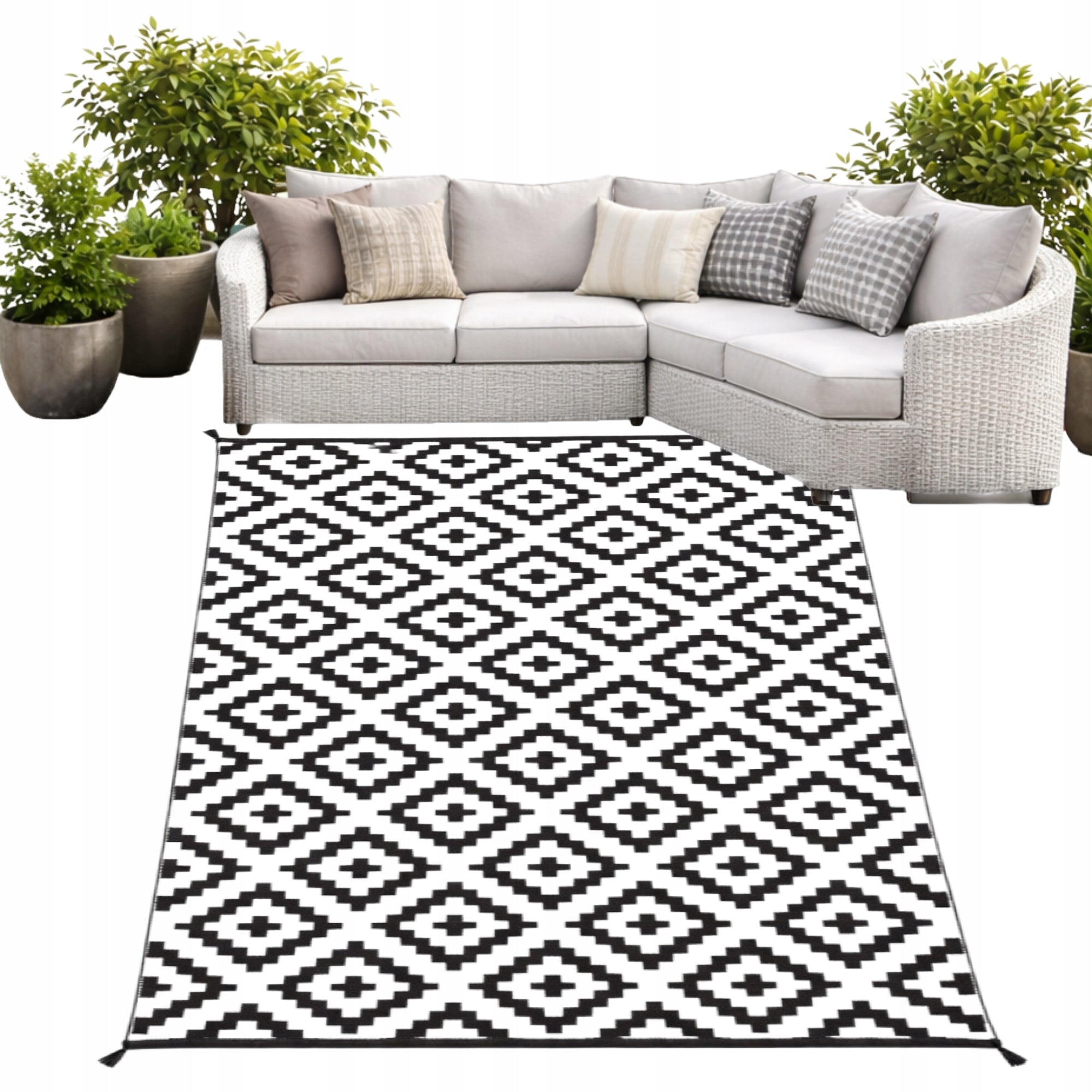 WATERPROOF OUTDOOR CARPET 120x180 TERRACE BALCONY TERRACE DOUBLE SIDED