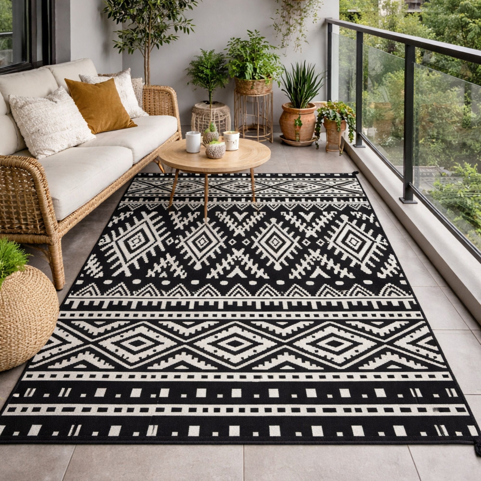 WATERPROOF OUTDOOR CARPET 160x230 TERRACE BALCONY DOUBLE SIDED TERRACE Manufacturer code DYWAN14