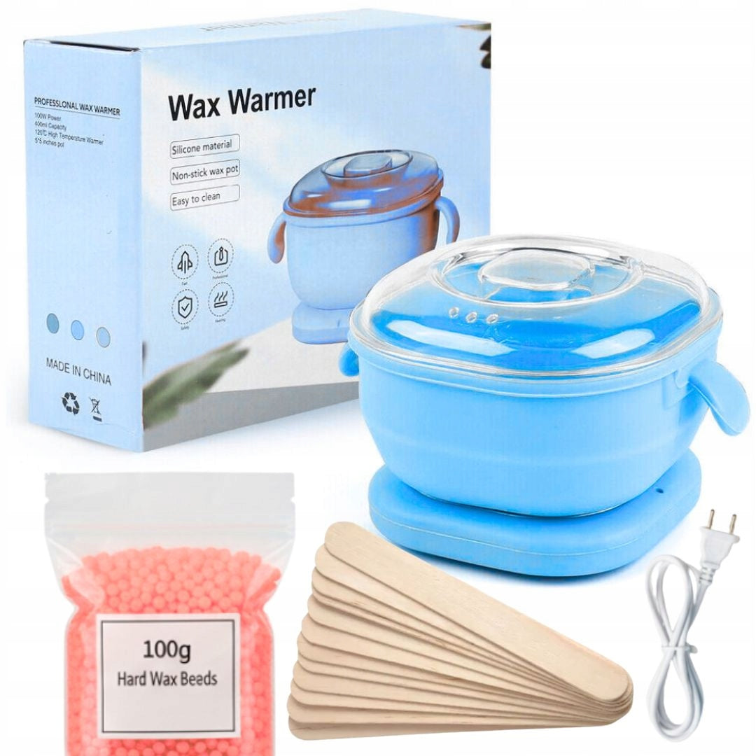 WAX HEATER HAIR REMOVAL KIT HARD WAX 100G STICKS