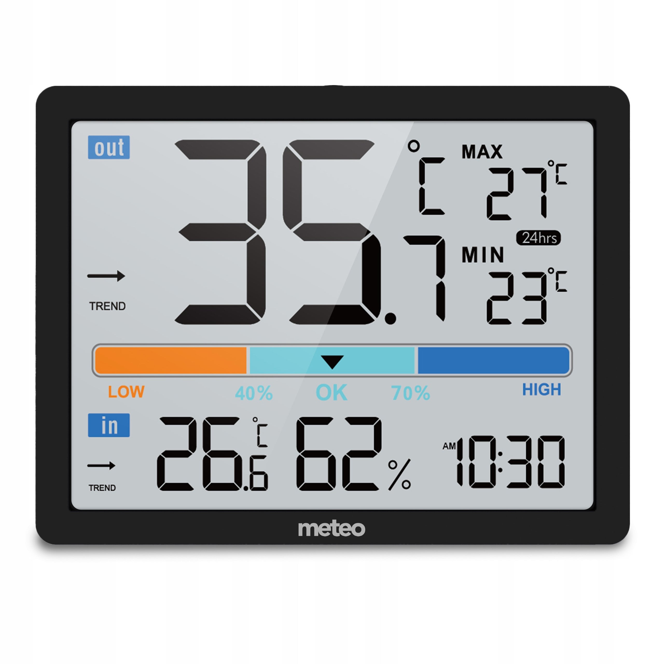 WEATHER STATION DIGITAL THERMOMETER METEO SP109C Brand Meteo