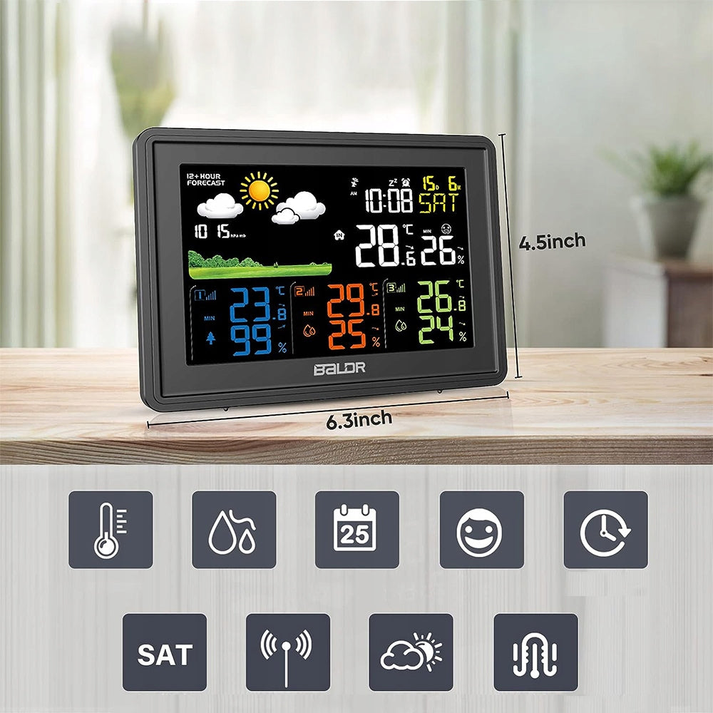 WEATHER STATION METEO HYGROMETER BAROMETER THERMOMETER ELEVATOR CLOCK Brand no brand