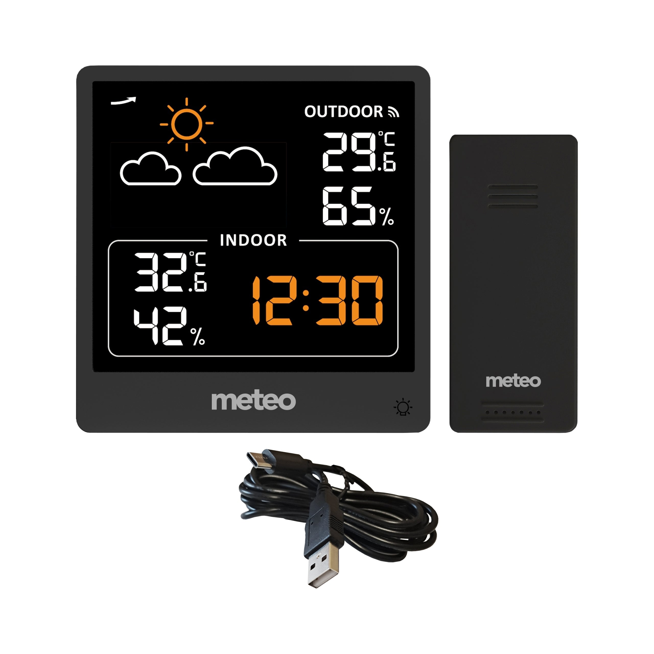 WEATHER STATION METEO SP200 WITH WEATHER SCREEN LCD WIRELESS SENSOR