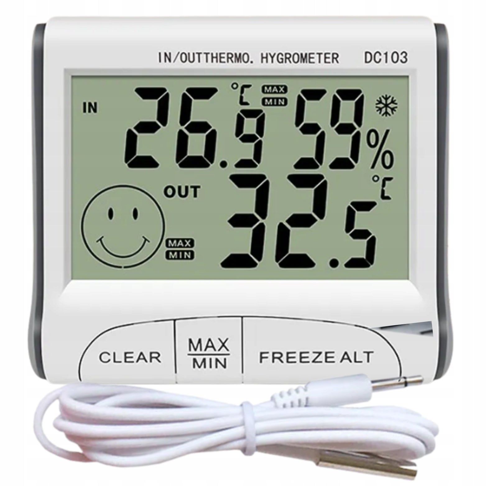 WEATHER STATION THERMOMETER SENSOR MAGNET BATTERY SET HYGROMETER Manufacturer code STACJA-POGODY-HIGROMETR