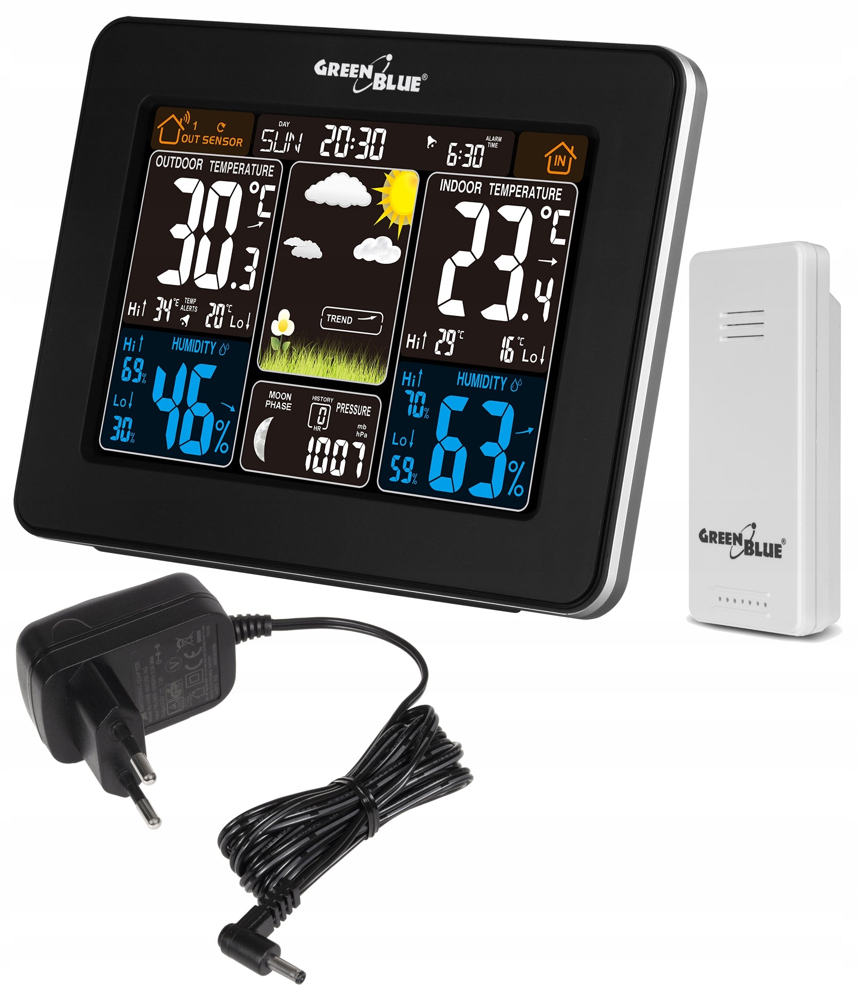 WEATHER STATION WIRELESS HYGROMETER DCF