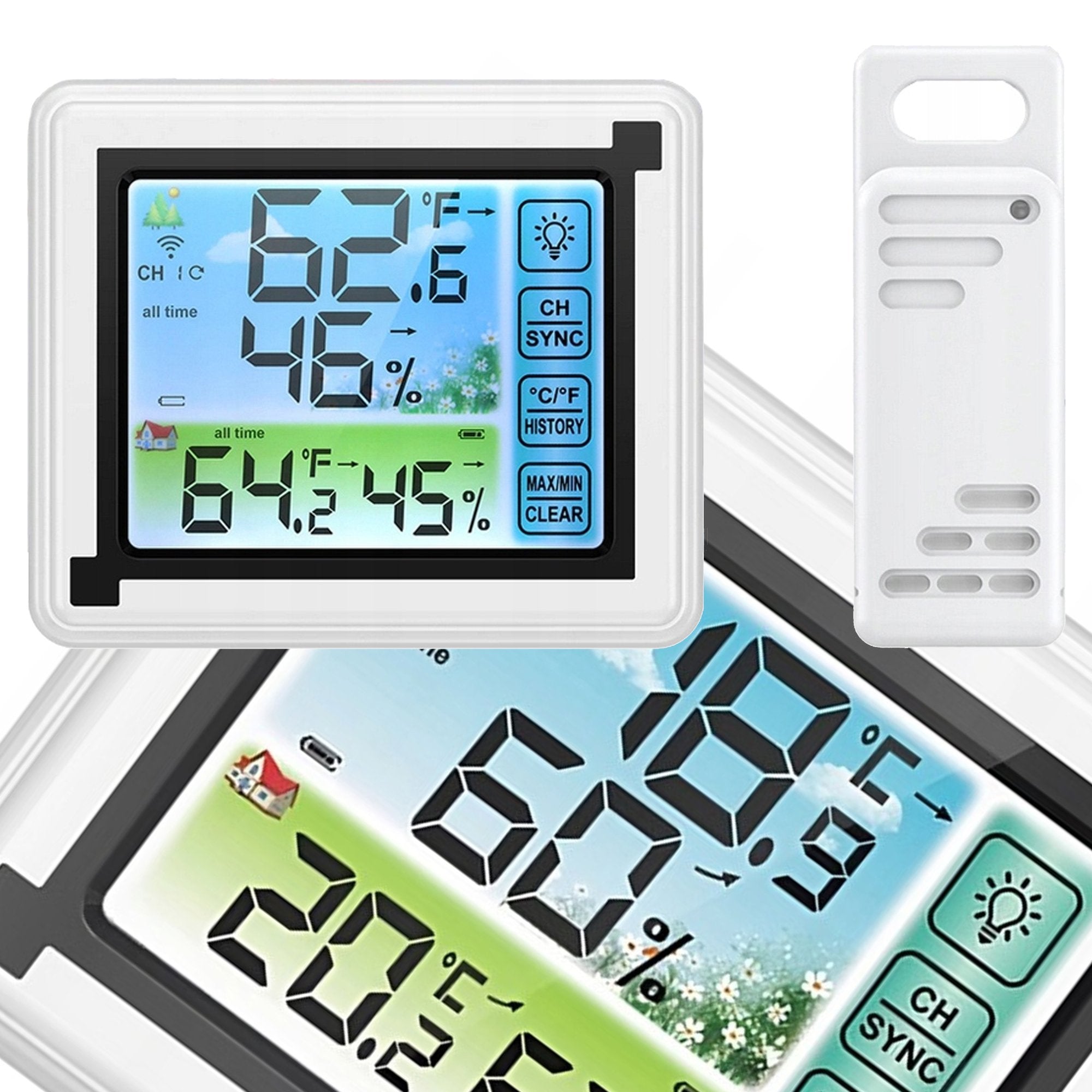 WEATHER STATION WIRELESS LCD HUMIDITY HYGROMETER THERMOMETER Model #12529