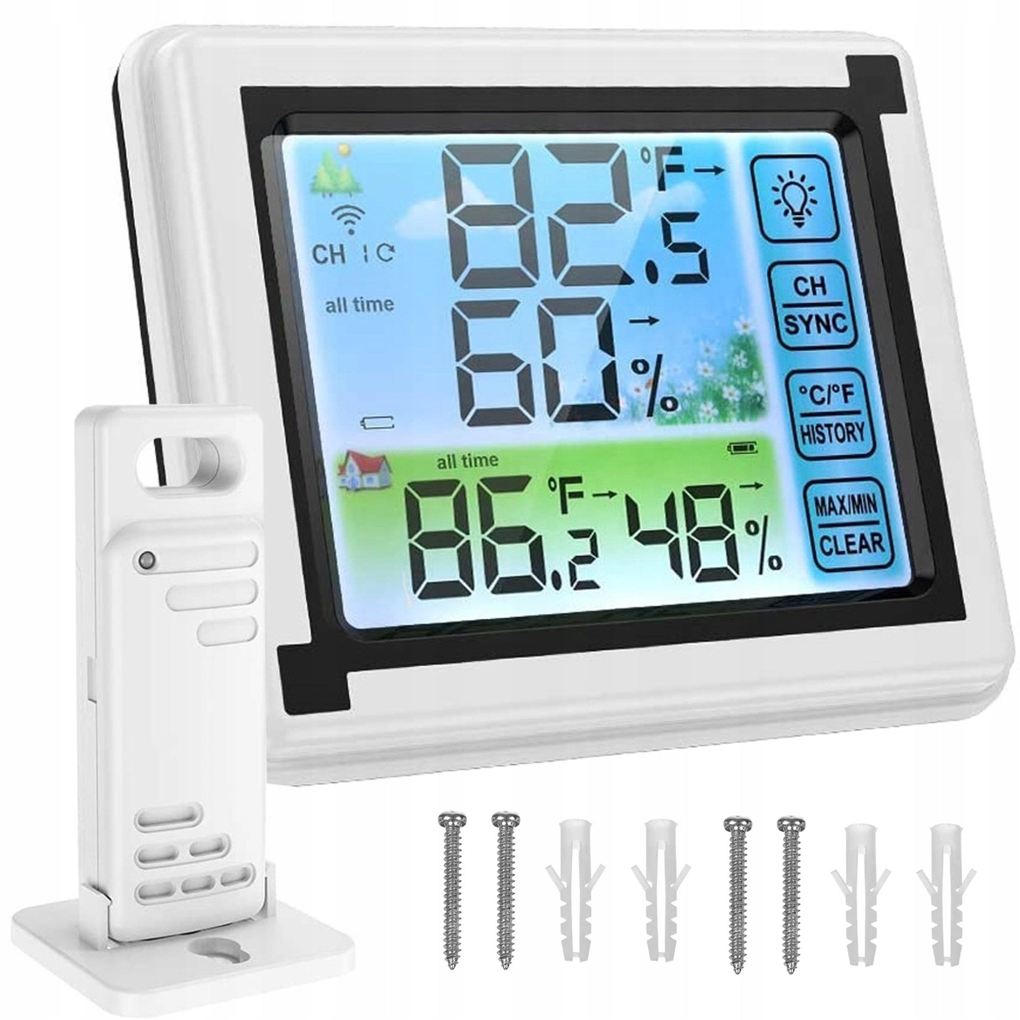 WEATHER STATION WIRELESS LCD HUMIDITY HYGROMETER THERMOMETER