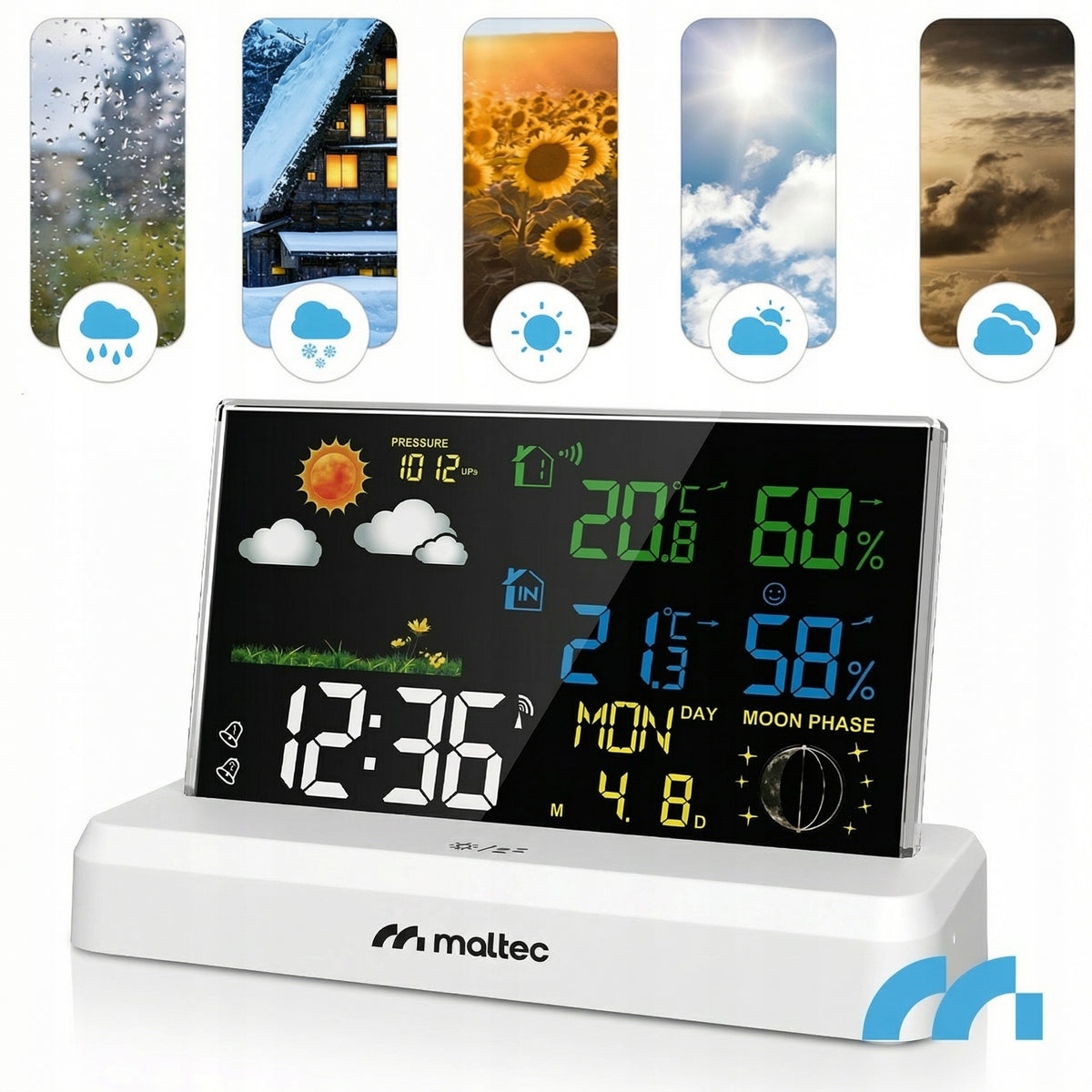 WEATHER STATION WIRELESS THERMOMETER BAROMETER OUTDOOR WEATHER SENSOR Manufacturer code Stacja Pogody Bezprzewodowa 114123