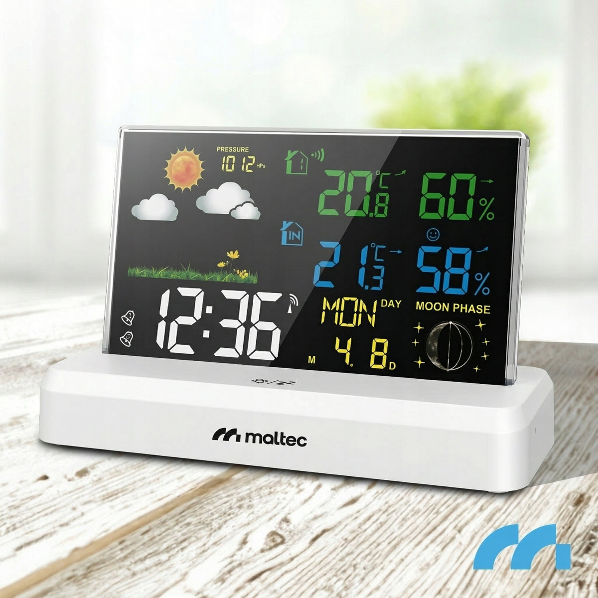WEATHER STATION WIRELESS THERMOMETER BAROMETER OUTDOOR WEATHER SENSOR Packaging status original