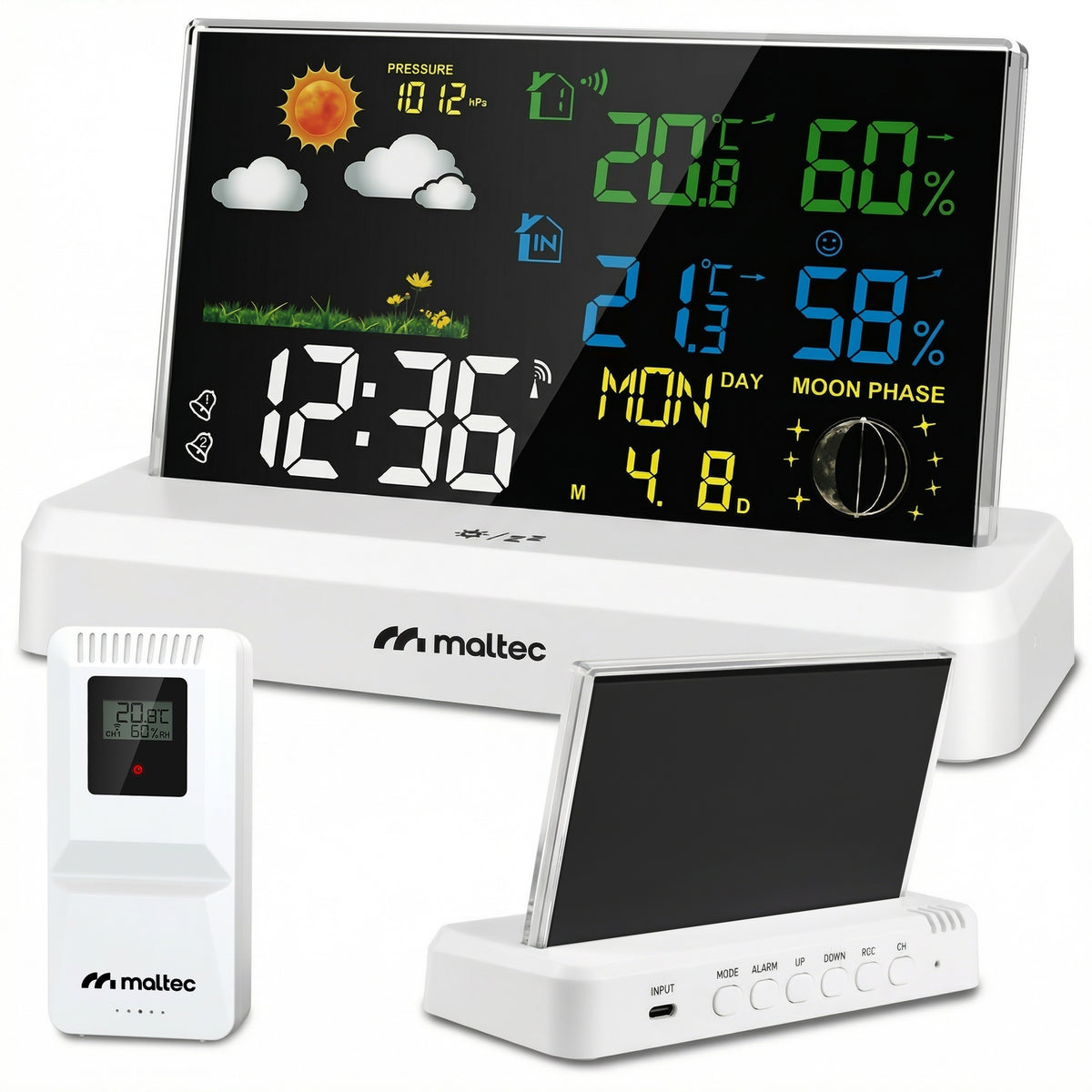 WEATHER STATION WIRELESS THERMOMETER BAROMETER OUTDOOR WEATHER SENSOR