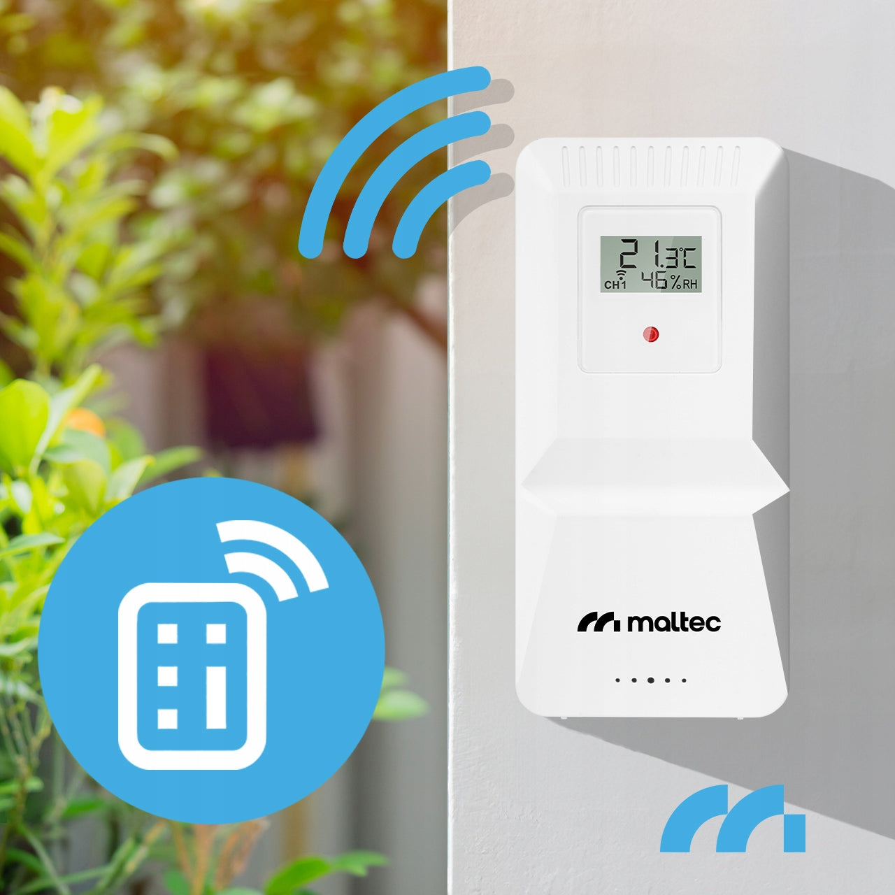 WEATHER STATION WIRELESS THERMOMETER HYGROMETER OUTDOOR WEATHER SENSOR Manufacturer code Bezprzewodowa Stacja Pogodowa 112828