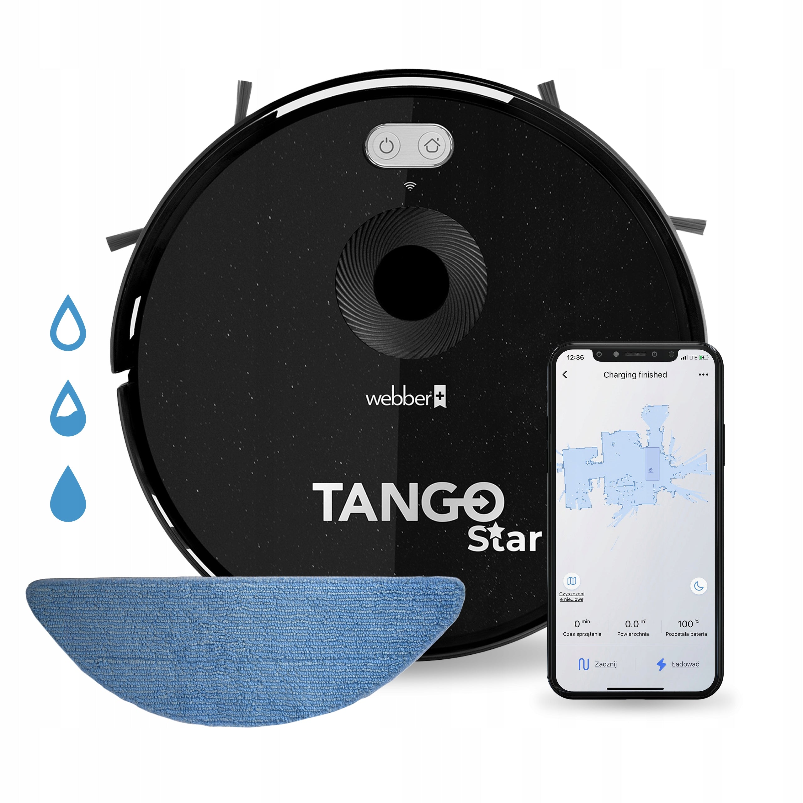 WEBBER TANGO Star mop robot vacuum cleaner