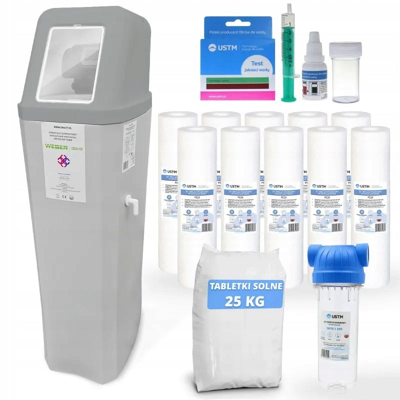 WEBER AQUA WS-25-LCD Water Softener with Kit