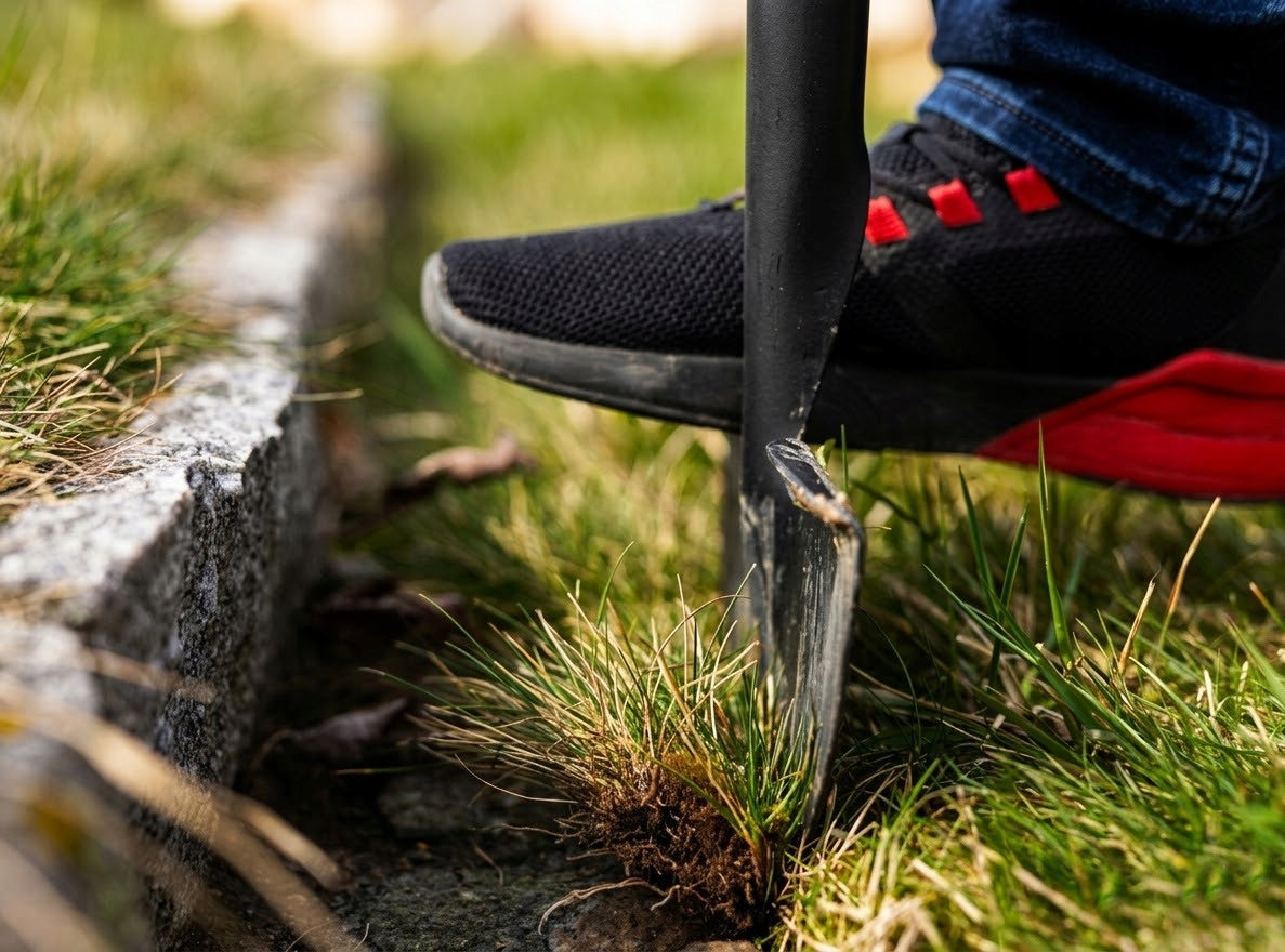 WEED CUTTER PROTRUDING TURF OVERLAPPING LAWN ON THE STREETS/WALKWAY Head material metal