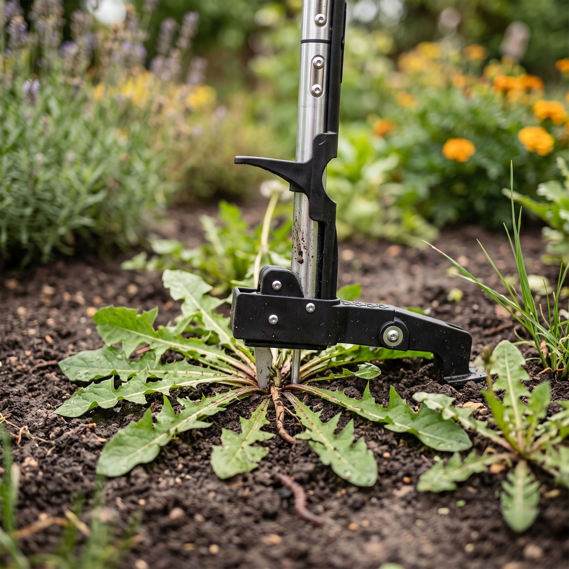 WEED PICKER REMOVAL Garden PULL-OUT WEEDING CUTTER Tool length 99 cm