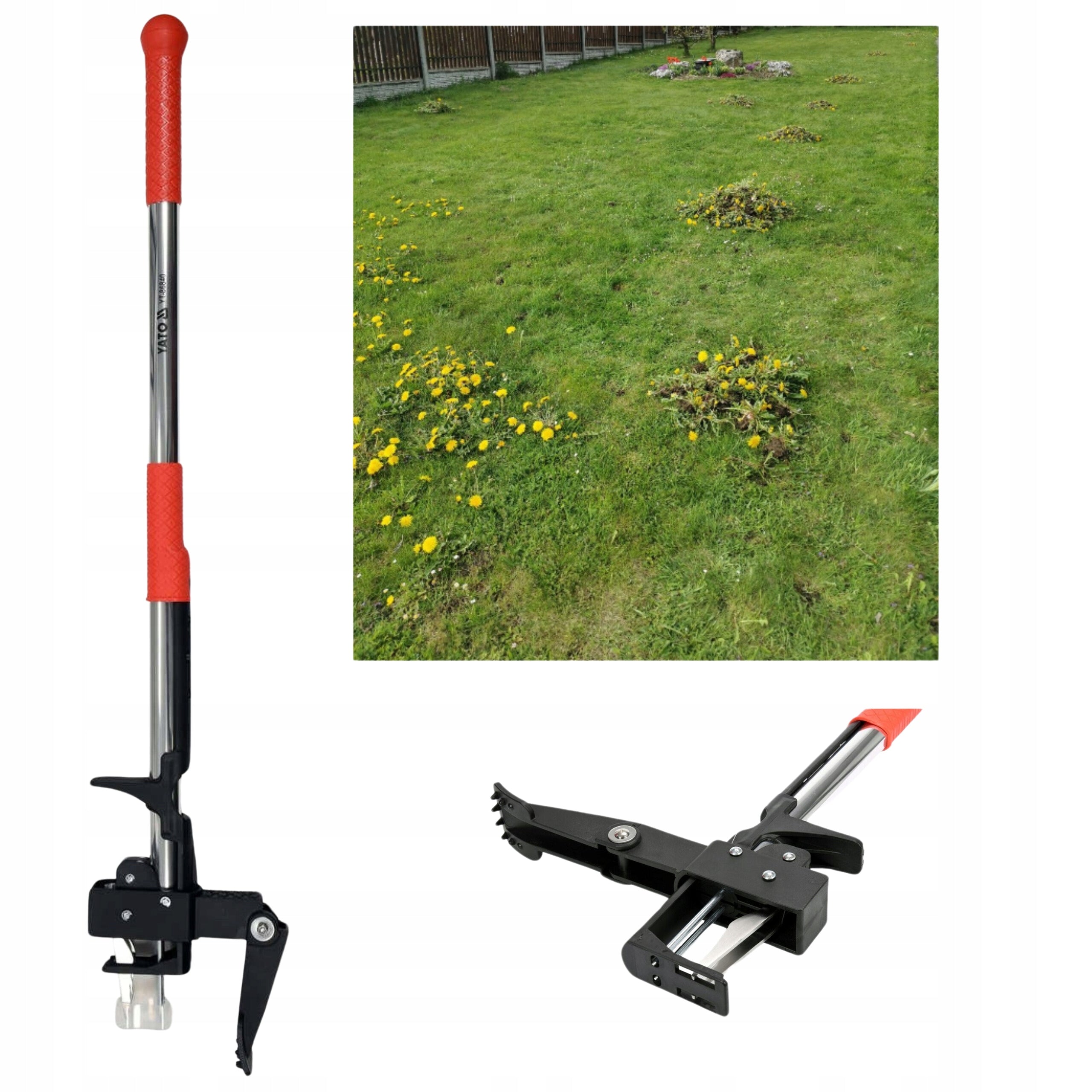 WEED PICKER WEEDER GARDEN CUTTER HAND YATO SOLID
