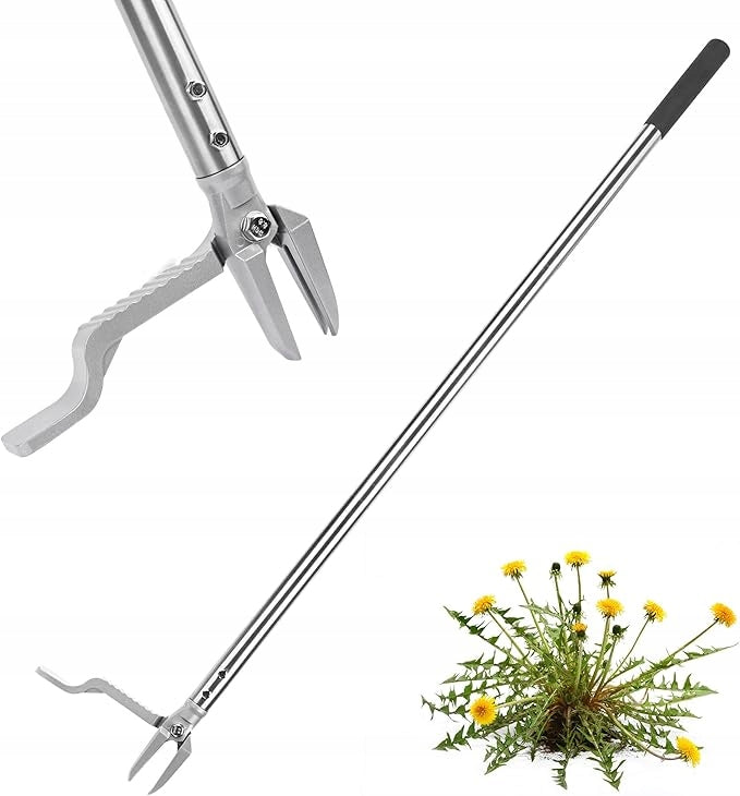 WEED PULLER TELESCOPIC ADJUSTABLE GARDEN CUTTER METAL STRONG