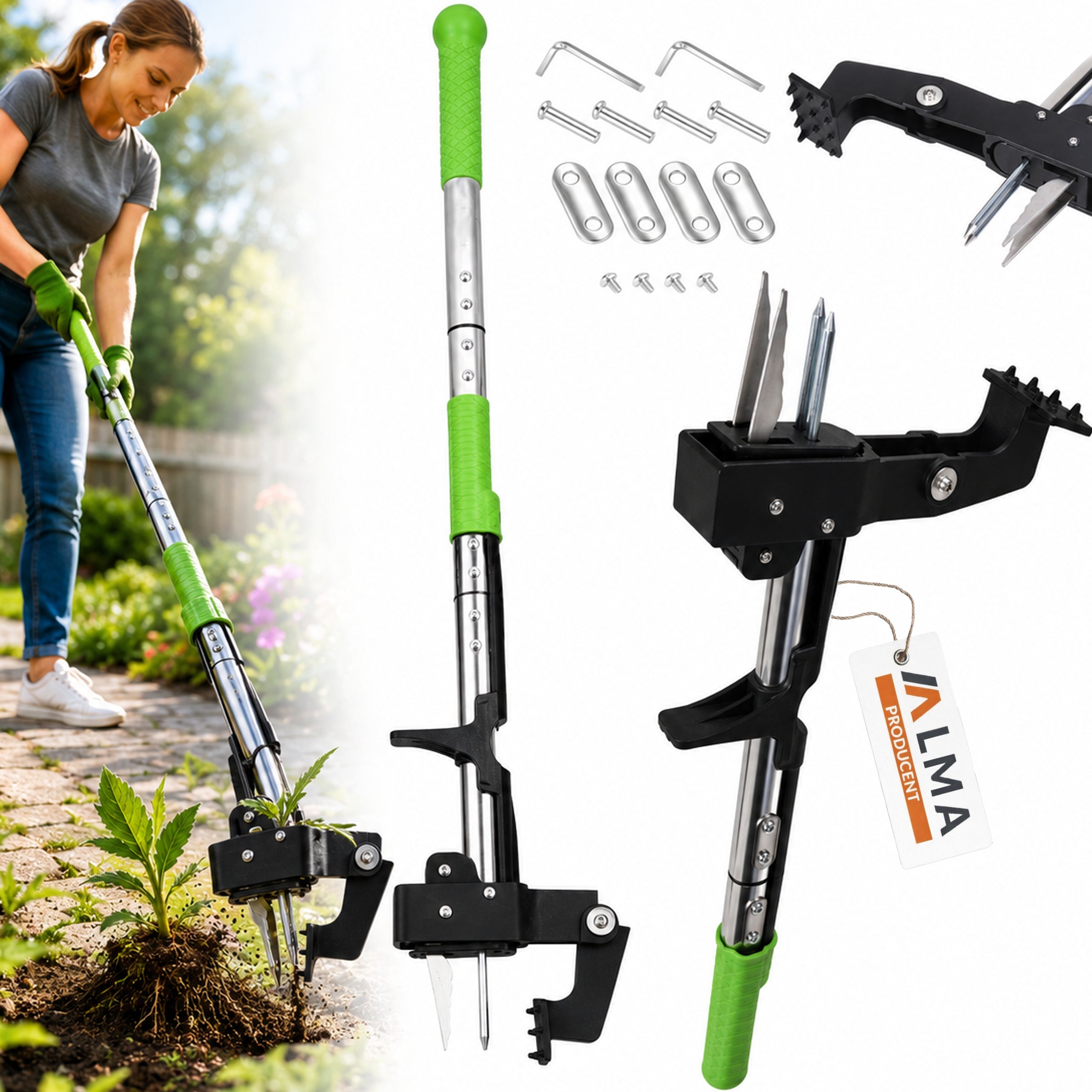 WEED REMOVAL RIPPER TRIMMER HANDHELD TELESCOPIC WEEDER DURABLE
