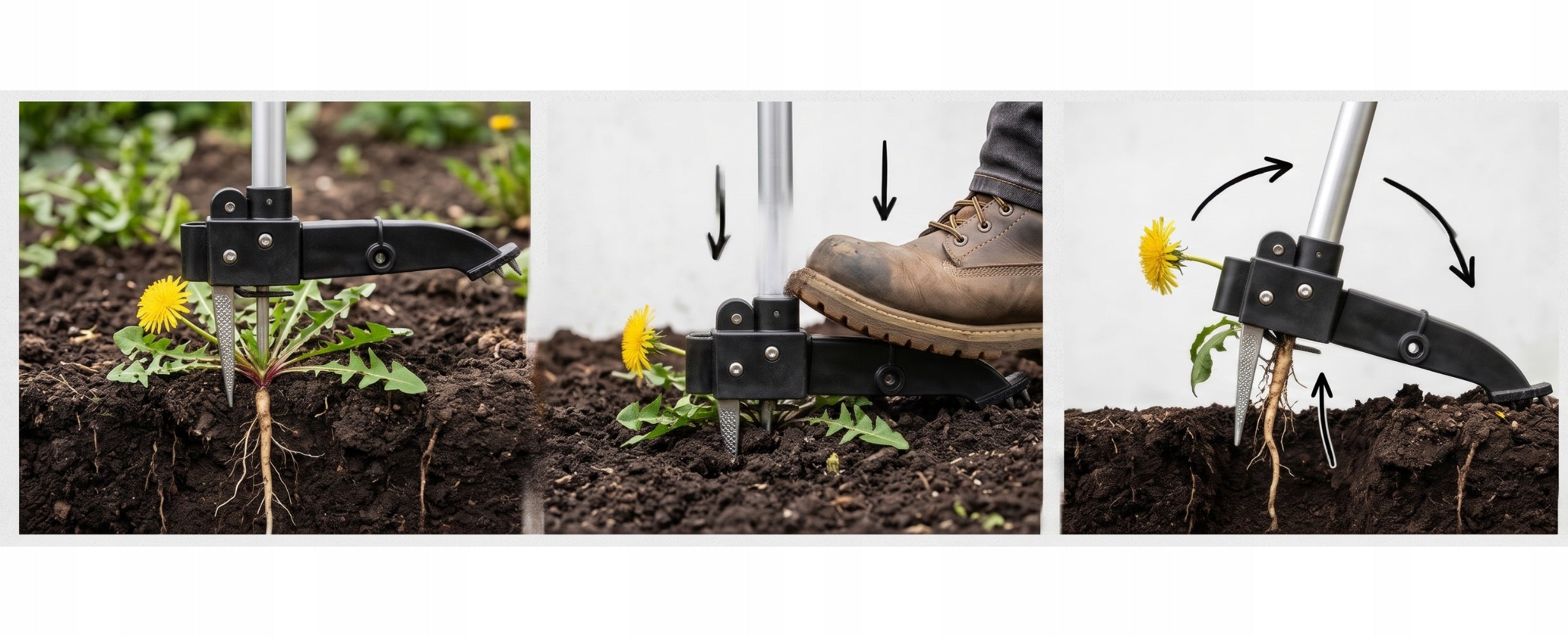 WEED RIPPER TELESCOPIC ADJUSTABLE GARDEN CUTTER METAL STRONG Head material stainless steel
