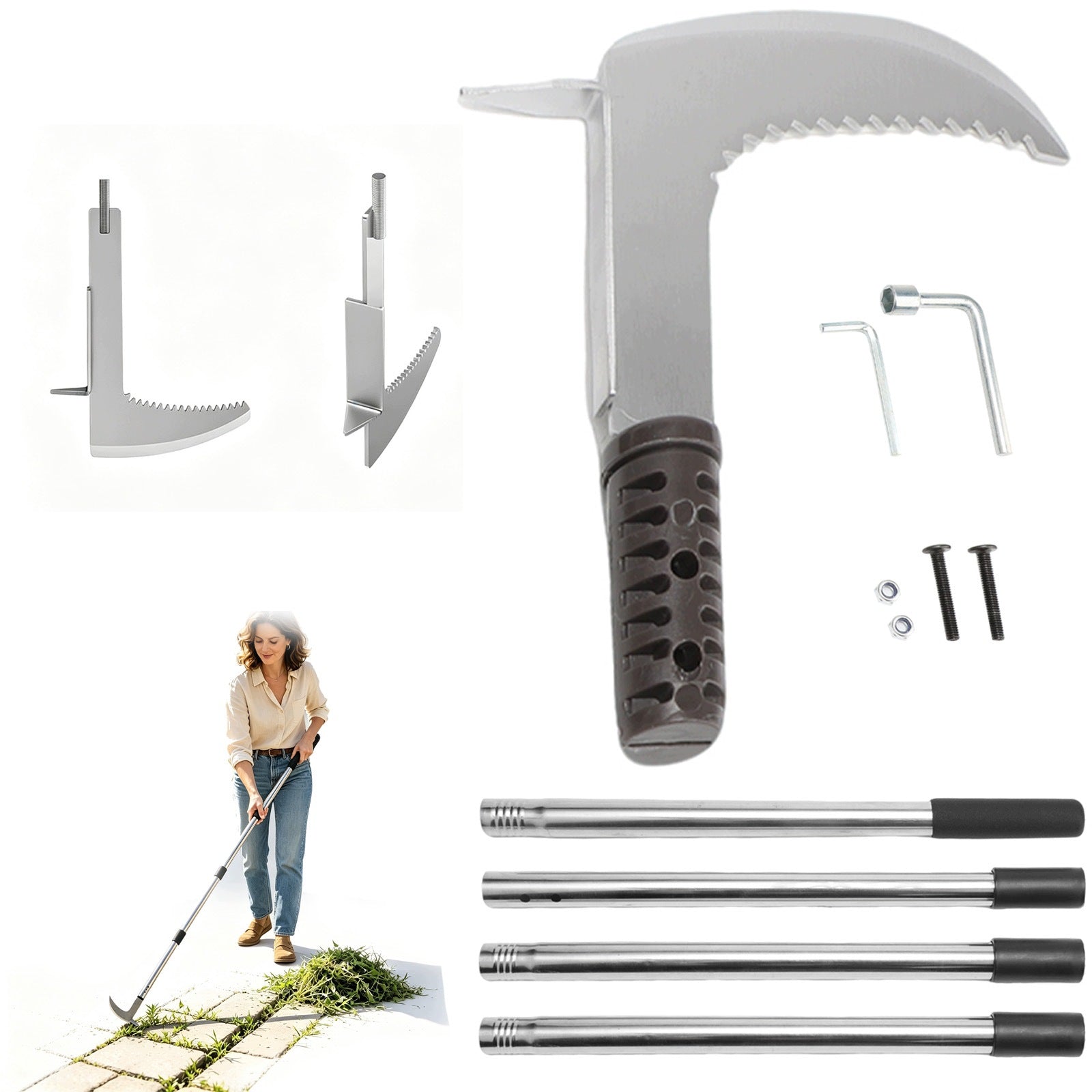 WEED SCRAPER – WEEDER FOR MOSS AND CLEANING, FOR PAVING STONES