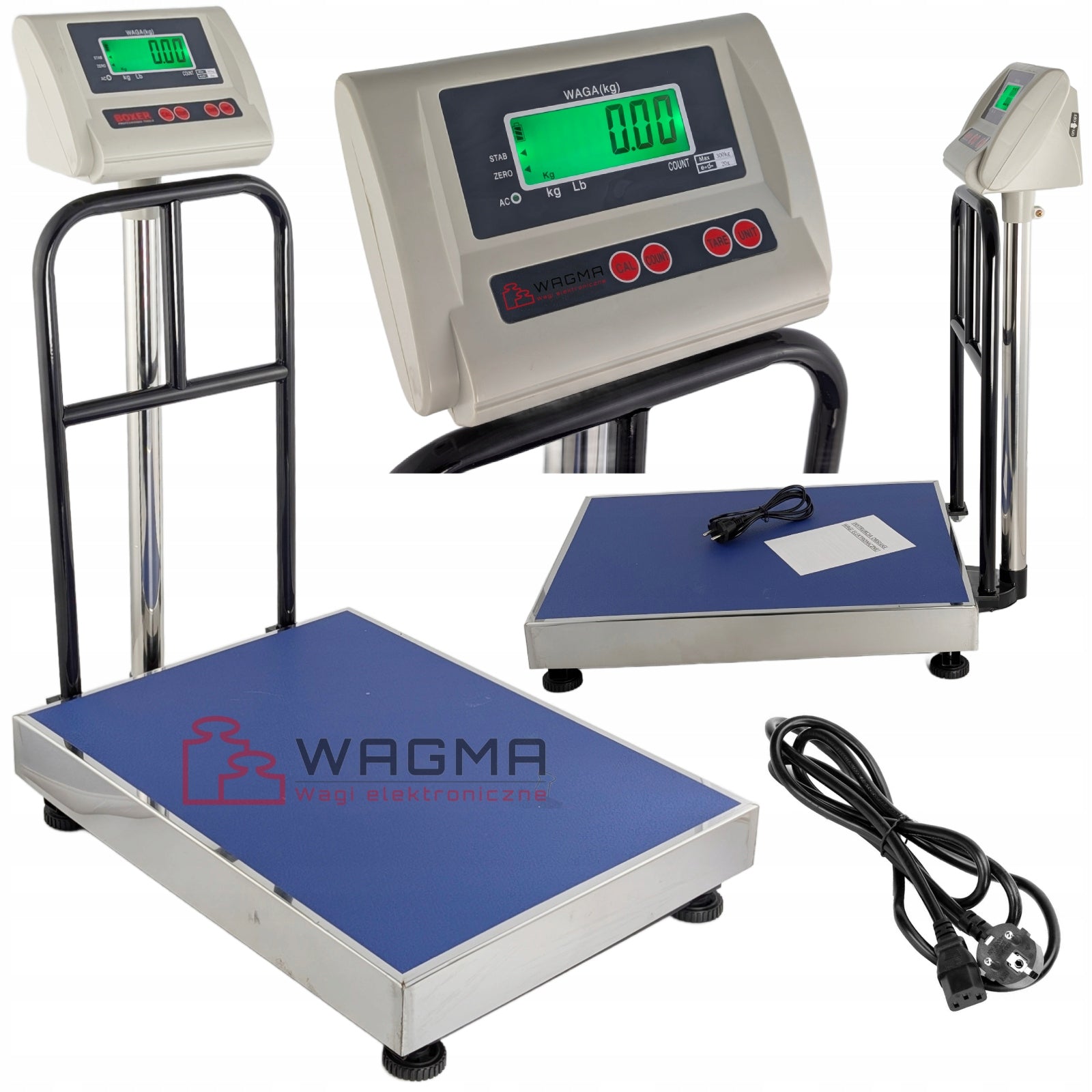WEIGHT 300 KG / 20g 6V PLATFORM 60x45 ELECTRONIC STORAGE STAINLESS STEEL Packaging status original