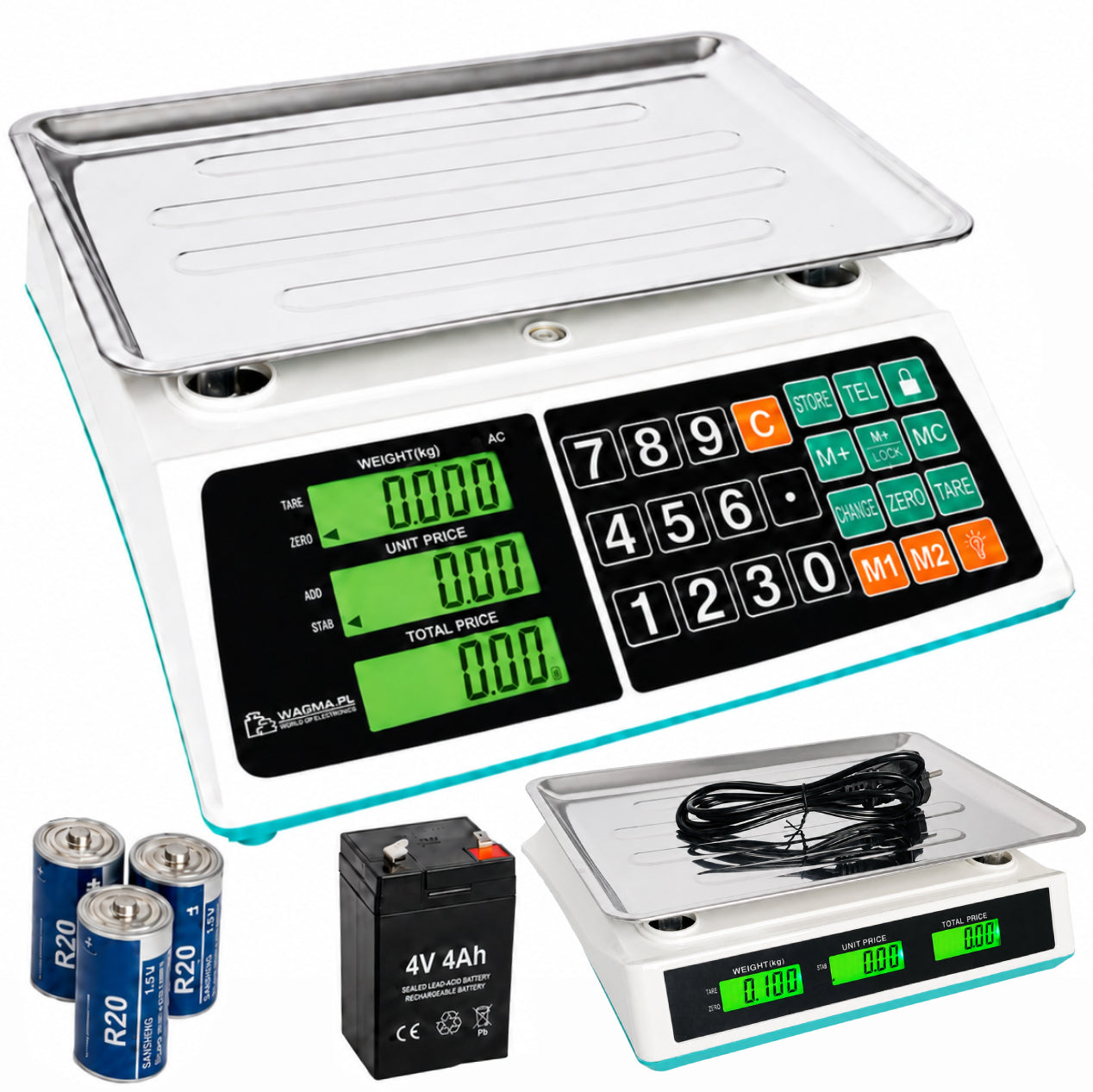 WEIGHT 40kg/2g BATTERY + ELECTRONIC STORAGE BATTERIES