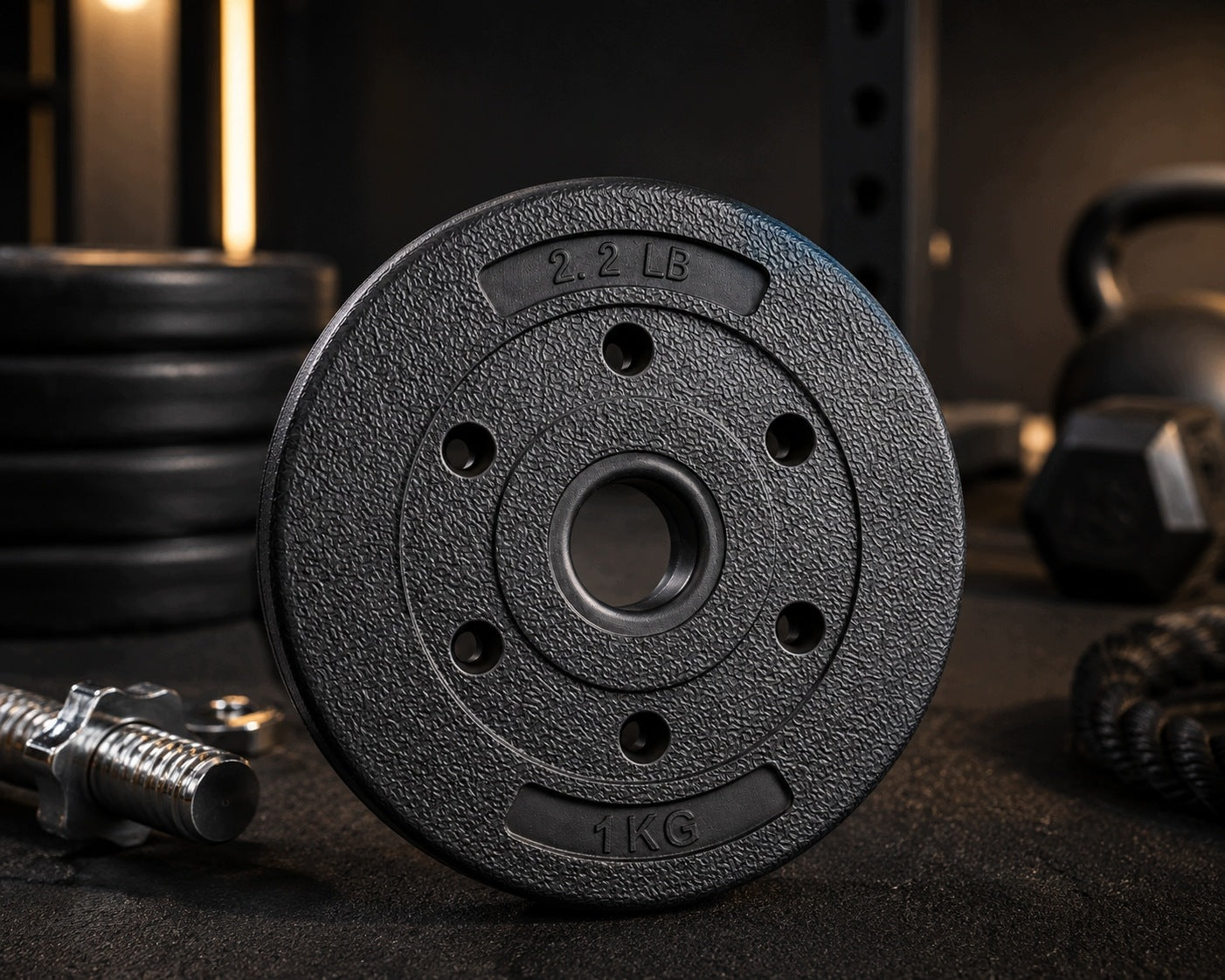 WEIGHT PLATE 1 KG 3,3 CM HOLE PLATE FOR DUMBBELLS Brand no brand