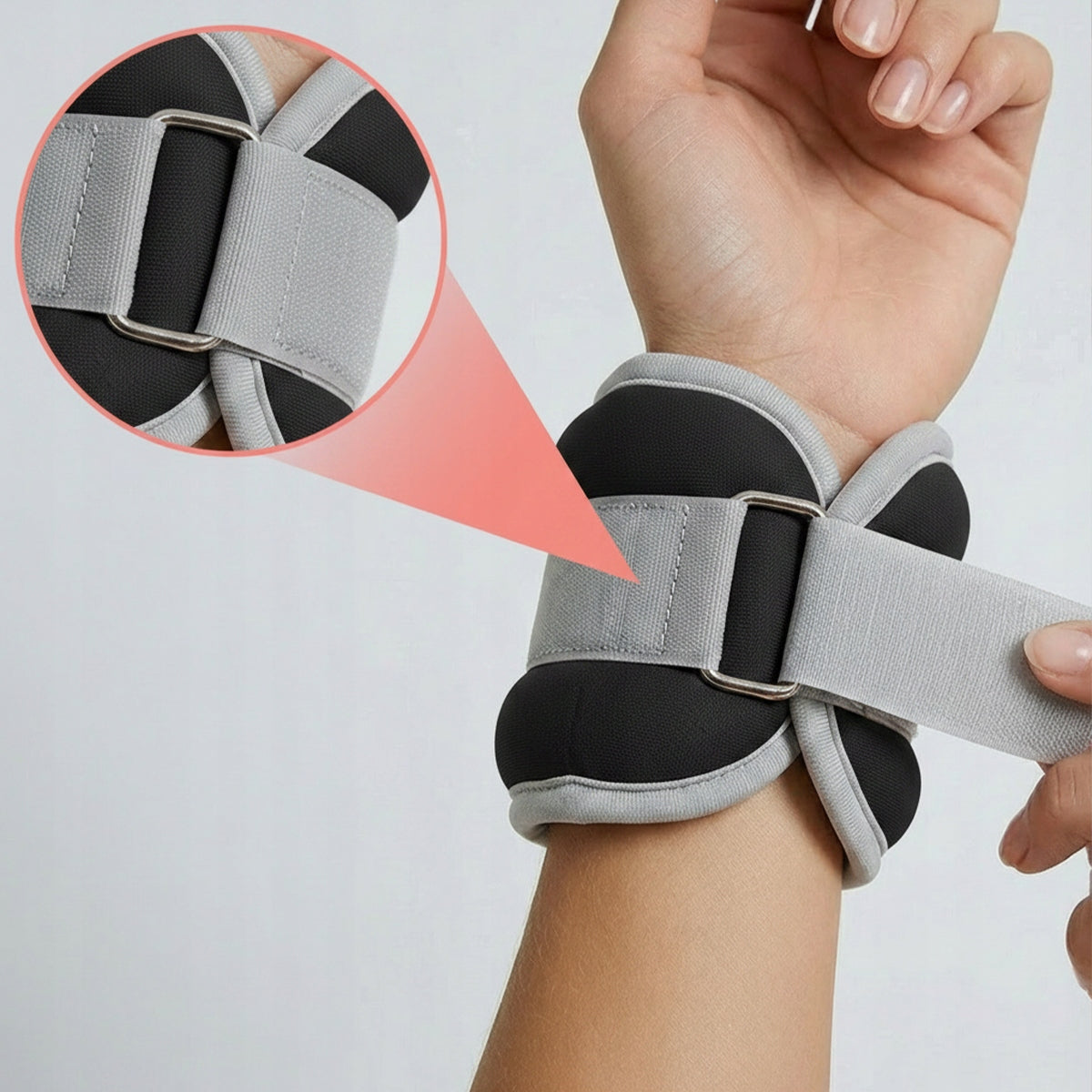 WEIGHT PLATES ANKLE WEIGHTS WRISTS HANDS LEGS 2x0,5KG WEIGHT FIT.ME Packaging status original