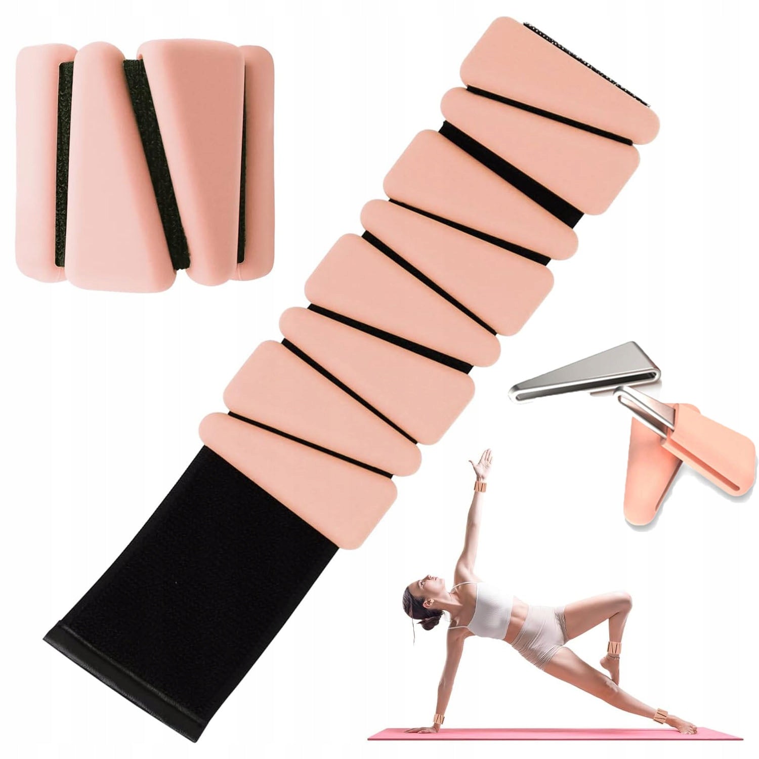 WEIGHT PLATES ANKLE WEIGHTS WRISTS HANDS LEGS 2x225G WEIGHTS