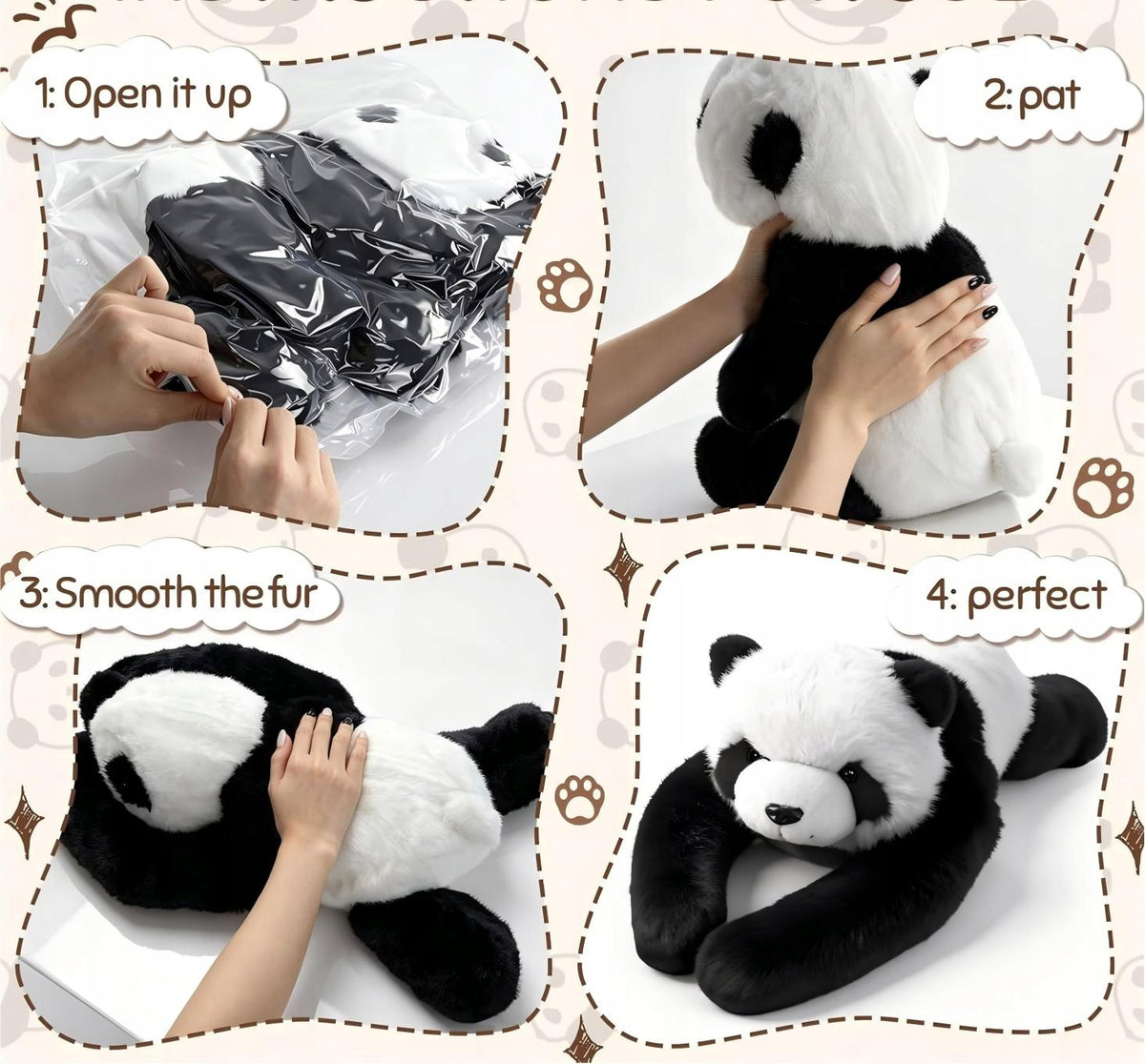 WEIGHTED BEAR PANDA PREGNANT PLUSH TOY THERAPEUTIC ADHD AUTISM 1KG Manufacturer code Panda Mapark