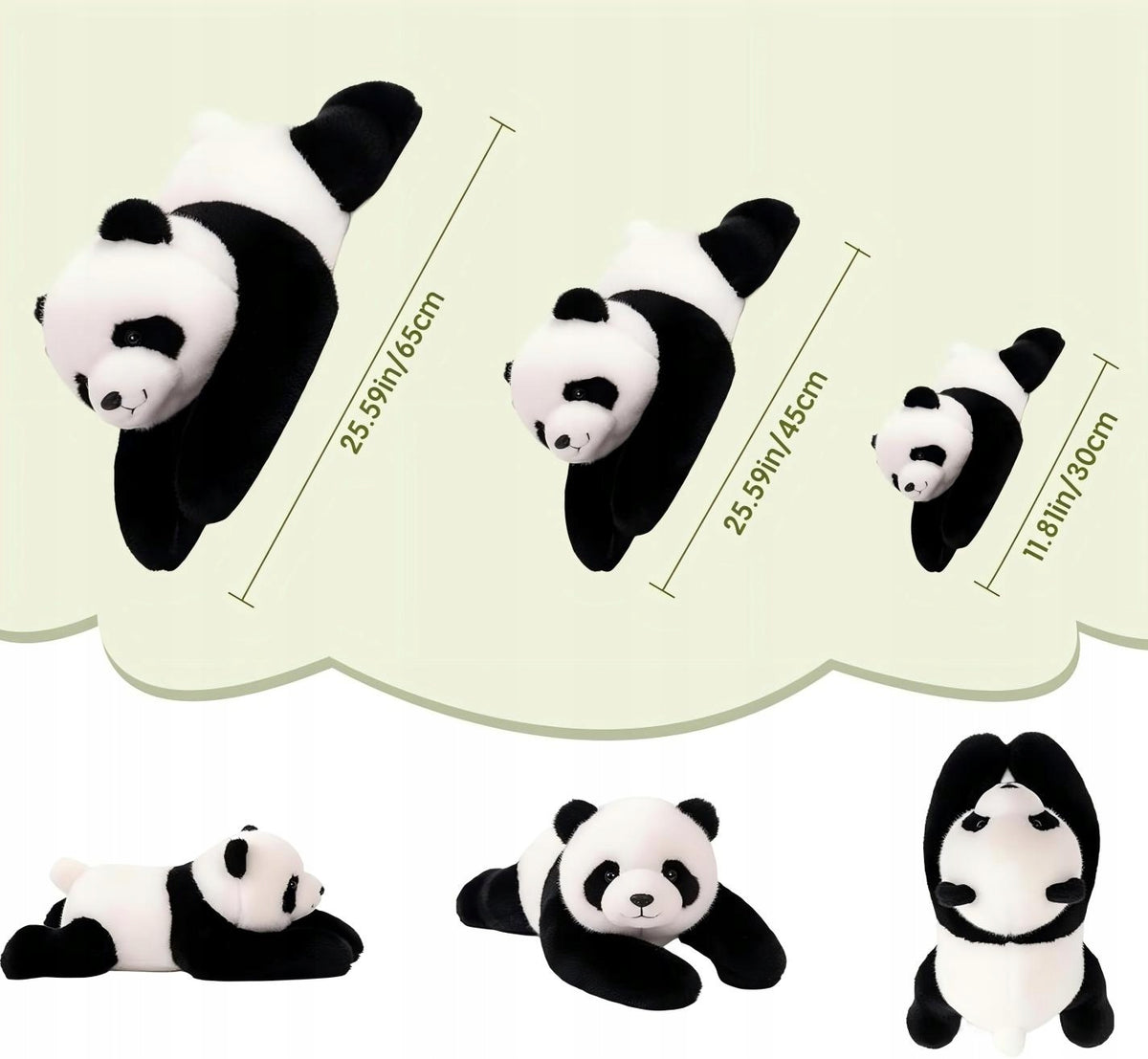 WEIGHTED BEAR PANDA PREGNANT PLUSH TOY THERAPEUTIC ADHD AUTISM 1KG Packaging status original