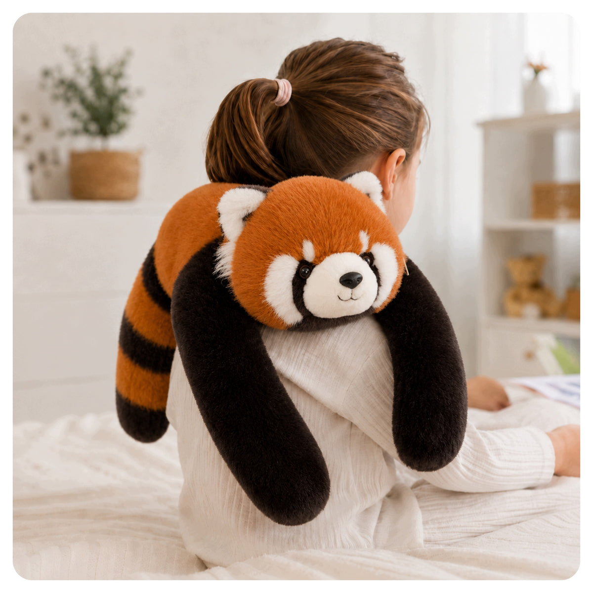 WEIGHTED BEAR PANDA RED STUFFED ANIMAL CUDDLY HEAVY BEAR FOR CHILDREN Manufacturer code MIŚ OBCIĄŻENIOWY PANDA CZERWONA