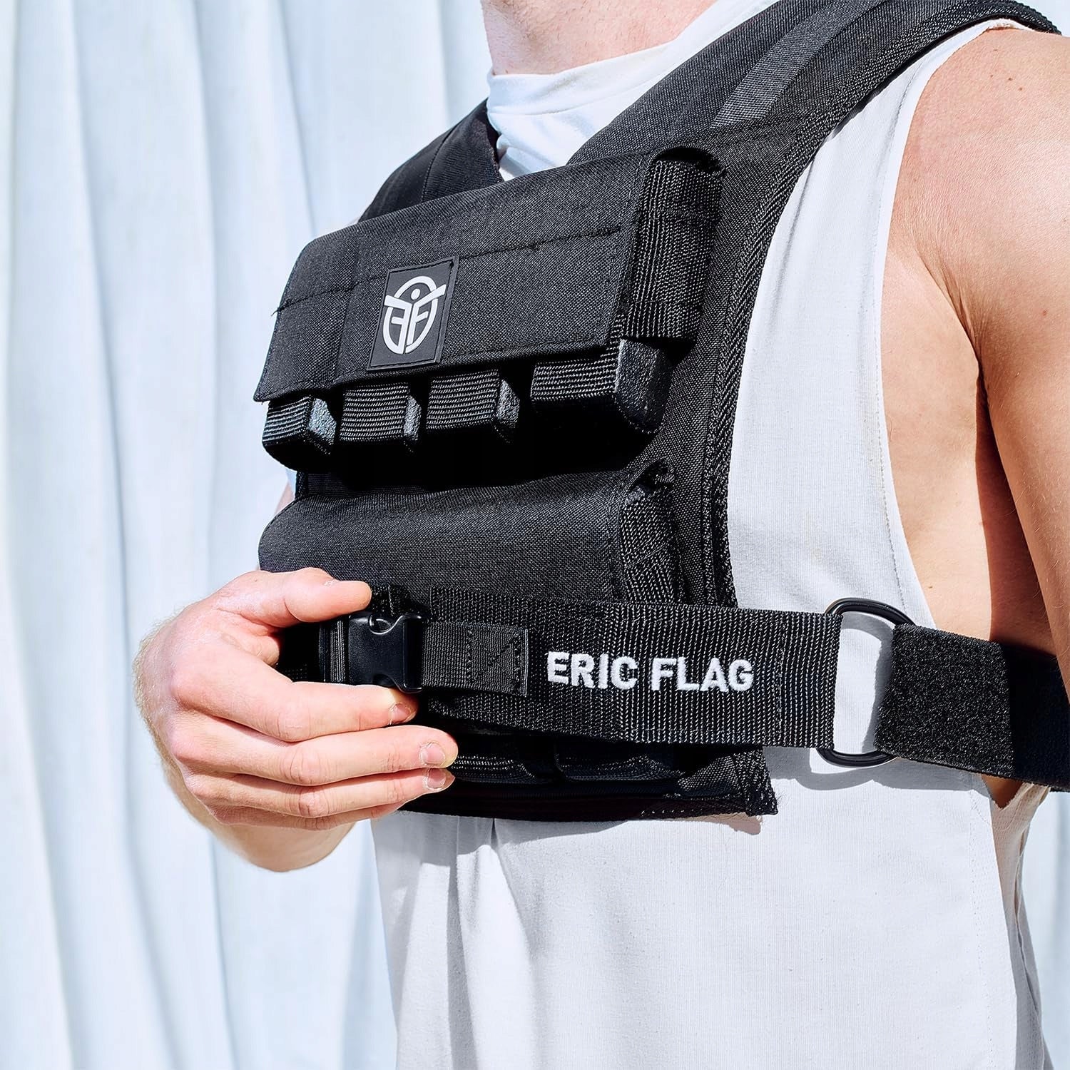WEIGHTED VEST ADJUSTABLE ERIC FLAG 20KG BLACK CALISTHENICS Manufacturer code 742383477221