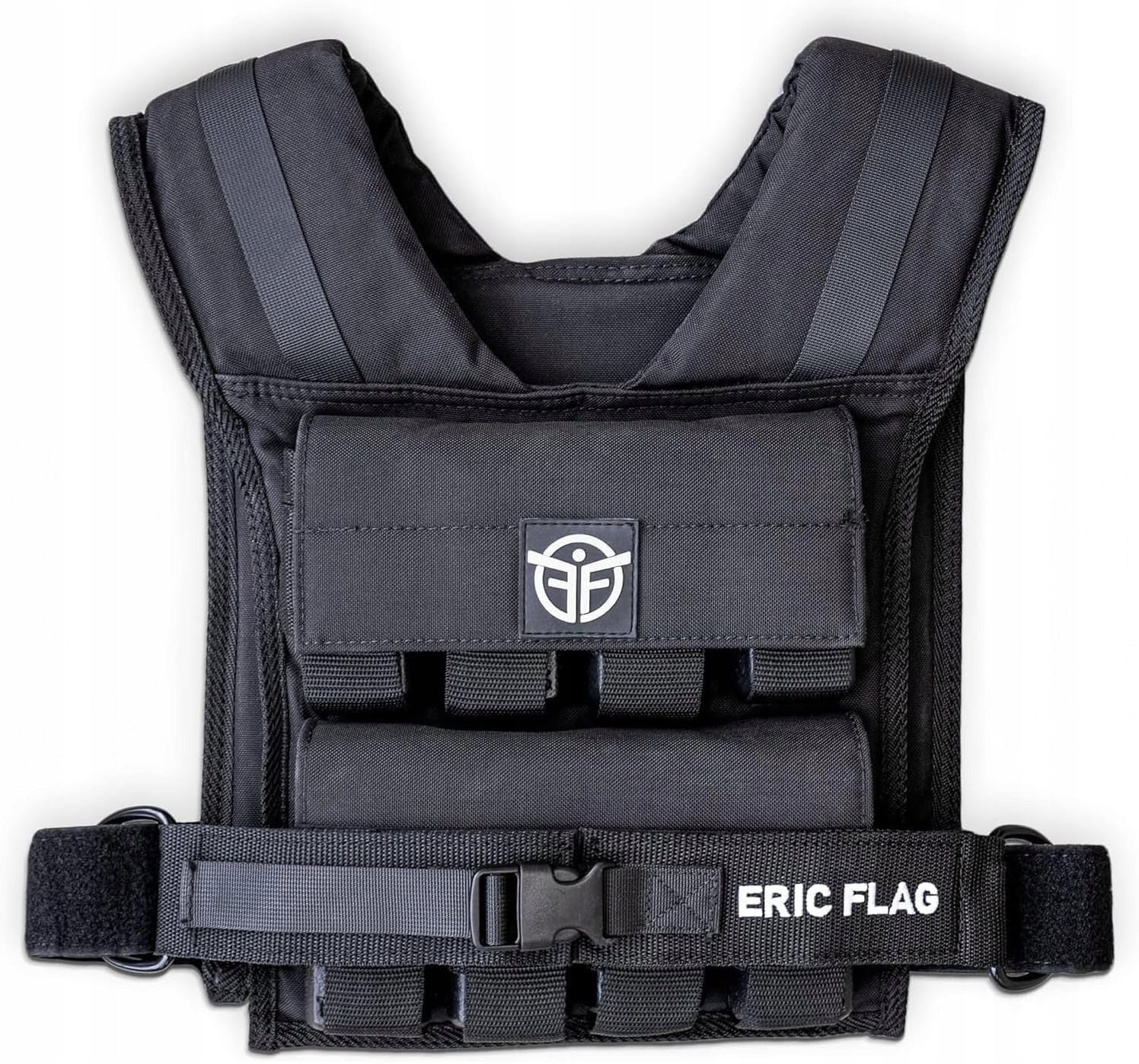 WEIGHTED VEST ADJUSTABLE ERIC FLAG 20KG BLACK CALISTHENICS