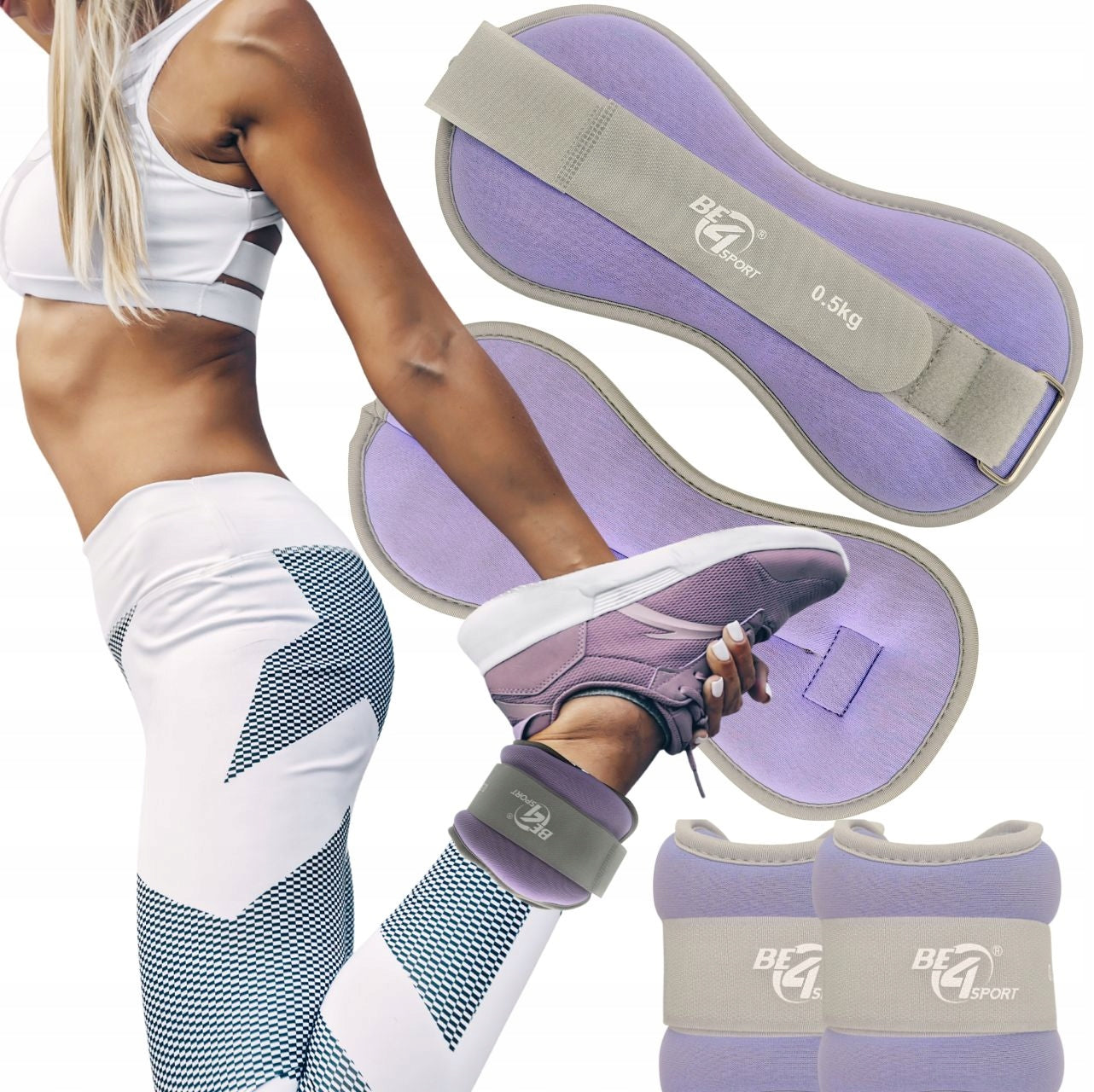 WEIGHTS ANKLE WEIGHTS WRISTS ARMS LEGS 2x0,5KG SET TRAINING