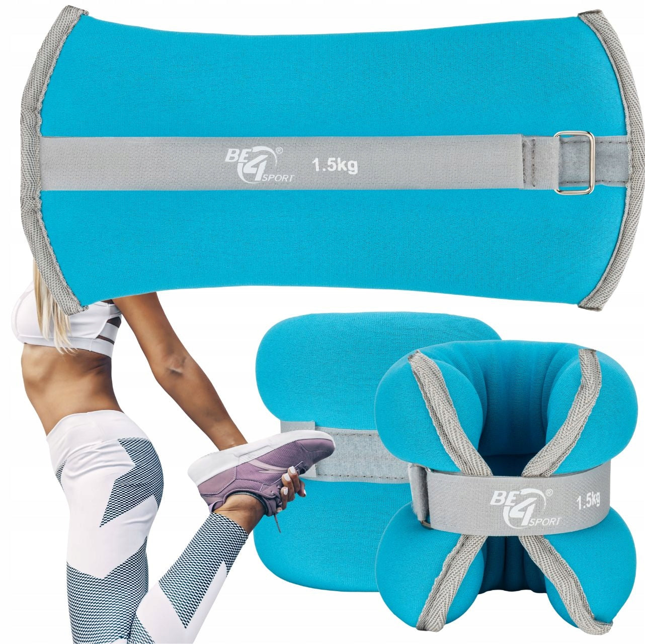 WEIGHTS ANKLE WEIGHTS WRISTS ARMS LEGS 2x1,5KG SET TRAINING