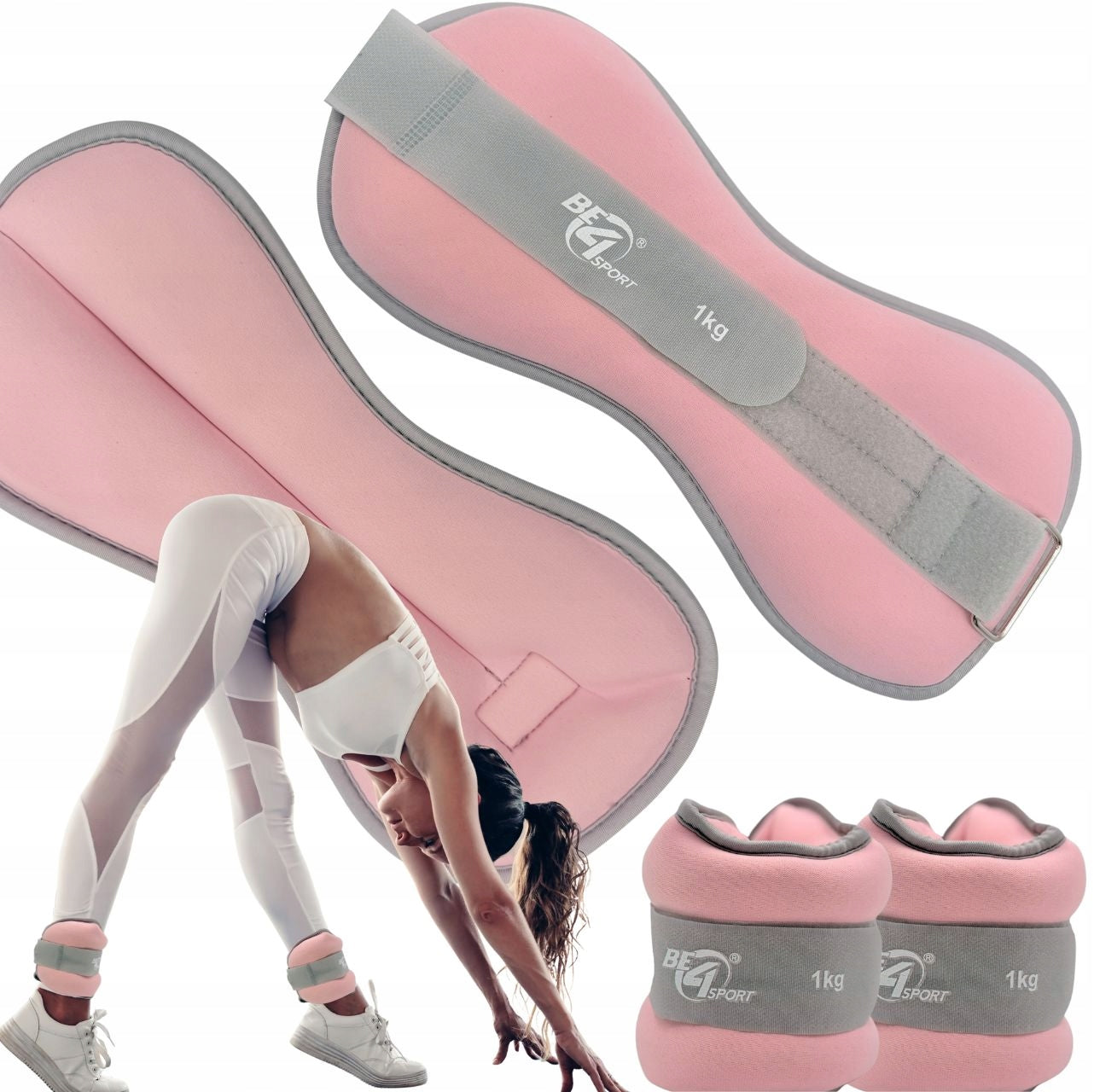 WEIGHTS ANKLE WEIGHTS WRISTS HANDS LEGS 2x 1,0 KG SET TRAINING