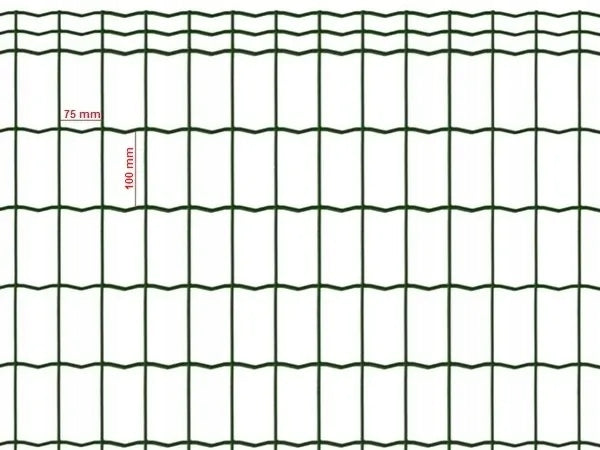 WELDED Fence MESH 100x75mm/0,60m - colour ANTHRACITE - roll 10 m Manufacturer Siatex