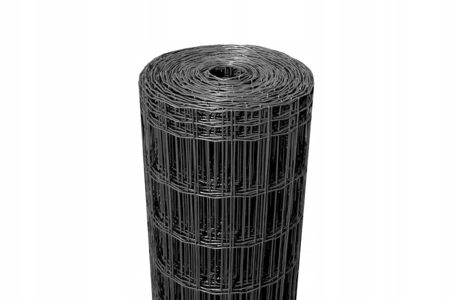 WELDED Fence MESH 100x75mm/0,60m - colour ANTHRACITE - roll 10 m