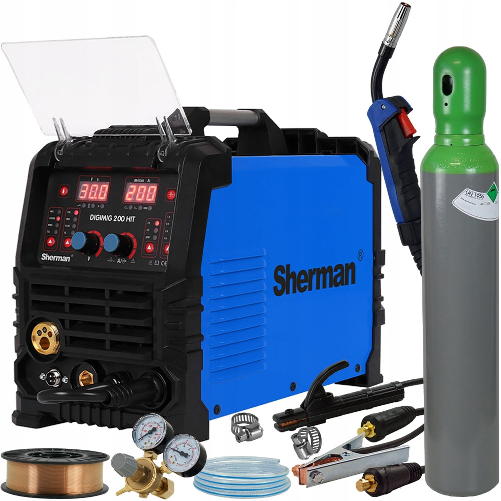 WELDER MIGOMAT MIG MAG Sherman 200A Synergy 2T 4T POINT MMA TIG IGBT
