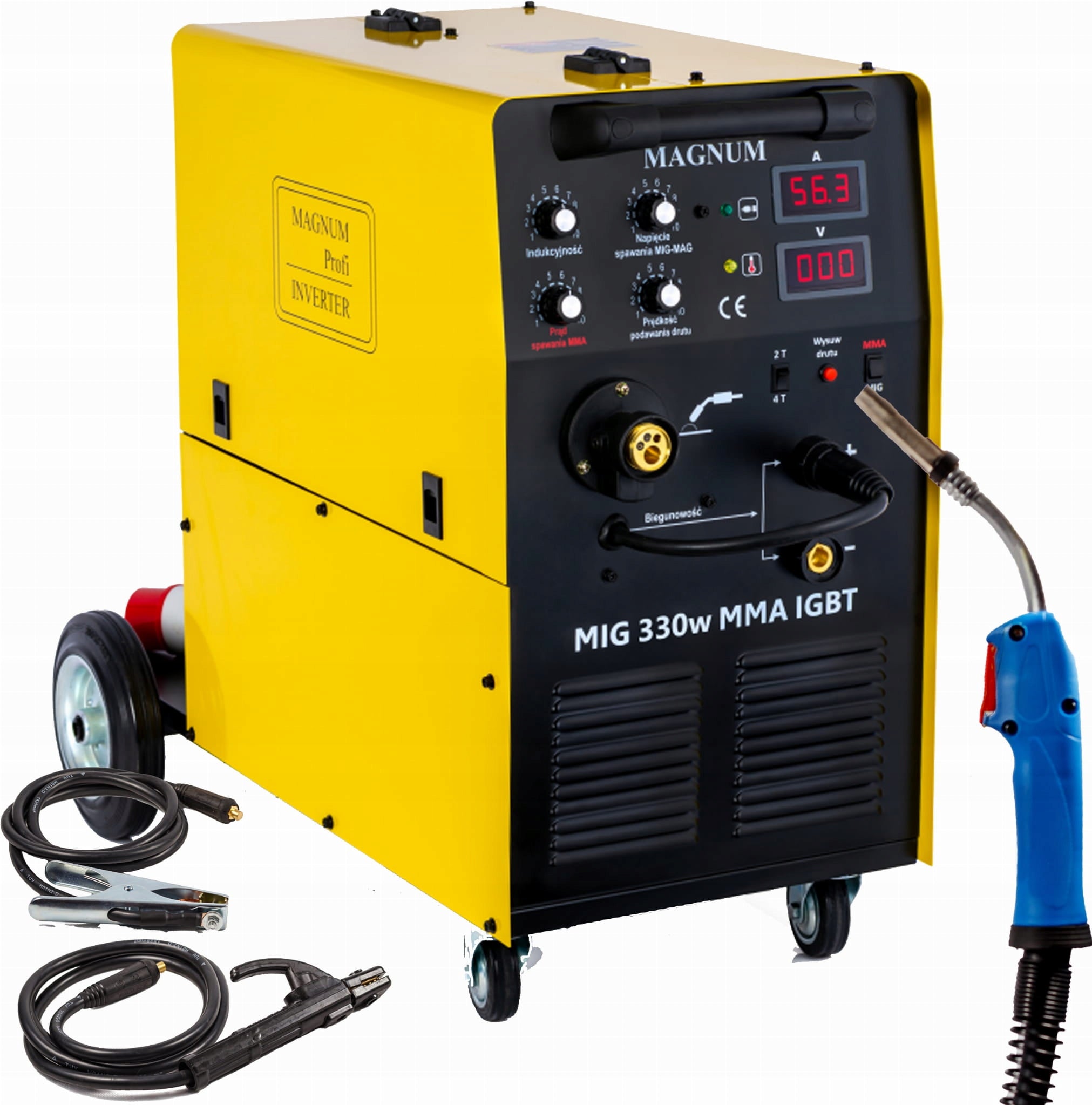 WELDER MIGOMAT mig mag 330a semi-automatic welding machine MAGNUM 330w igbt