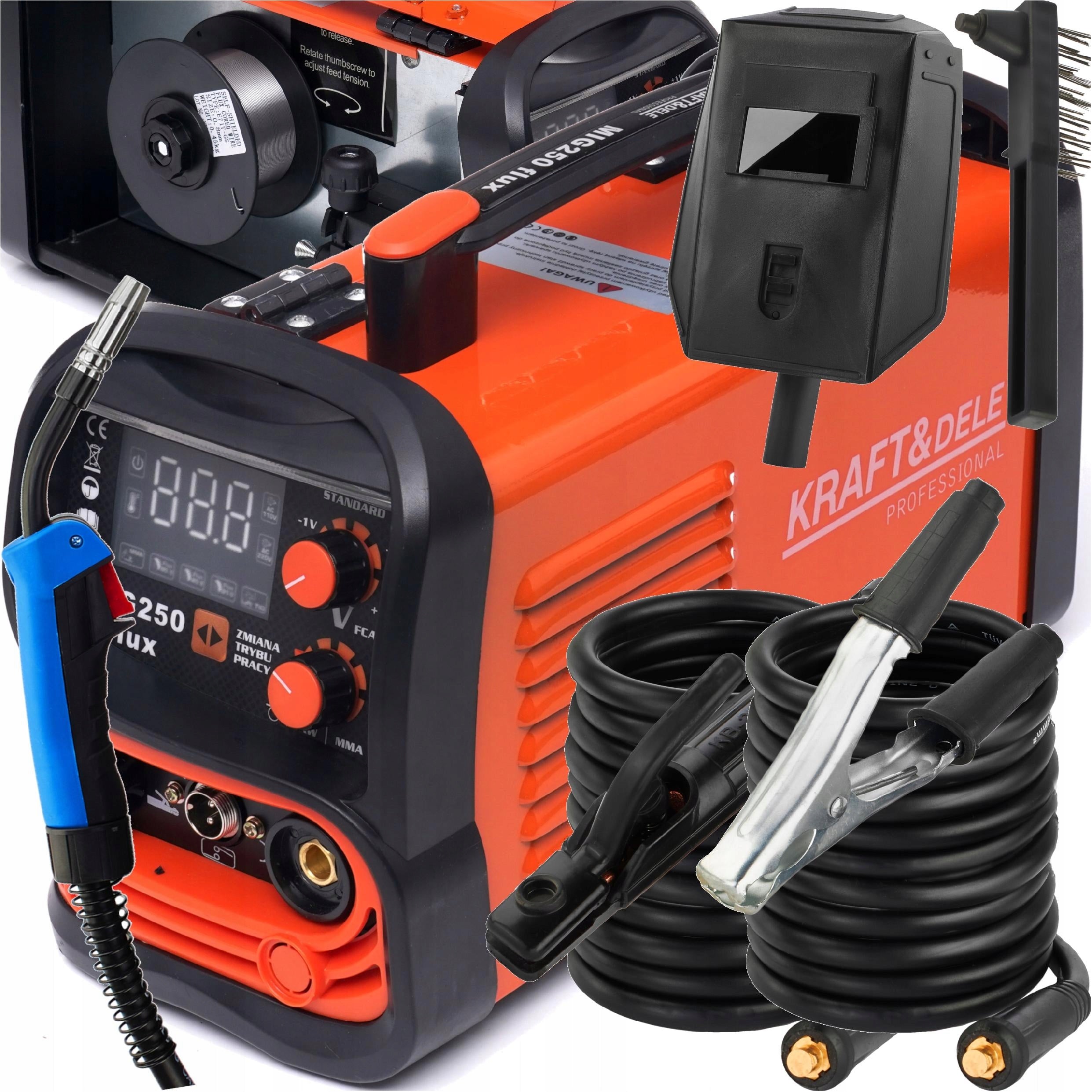 WELDING MACHINE FLUX MIG MAG 250A EURO 230V / 50-60Hz Manufacturer code KD1875