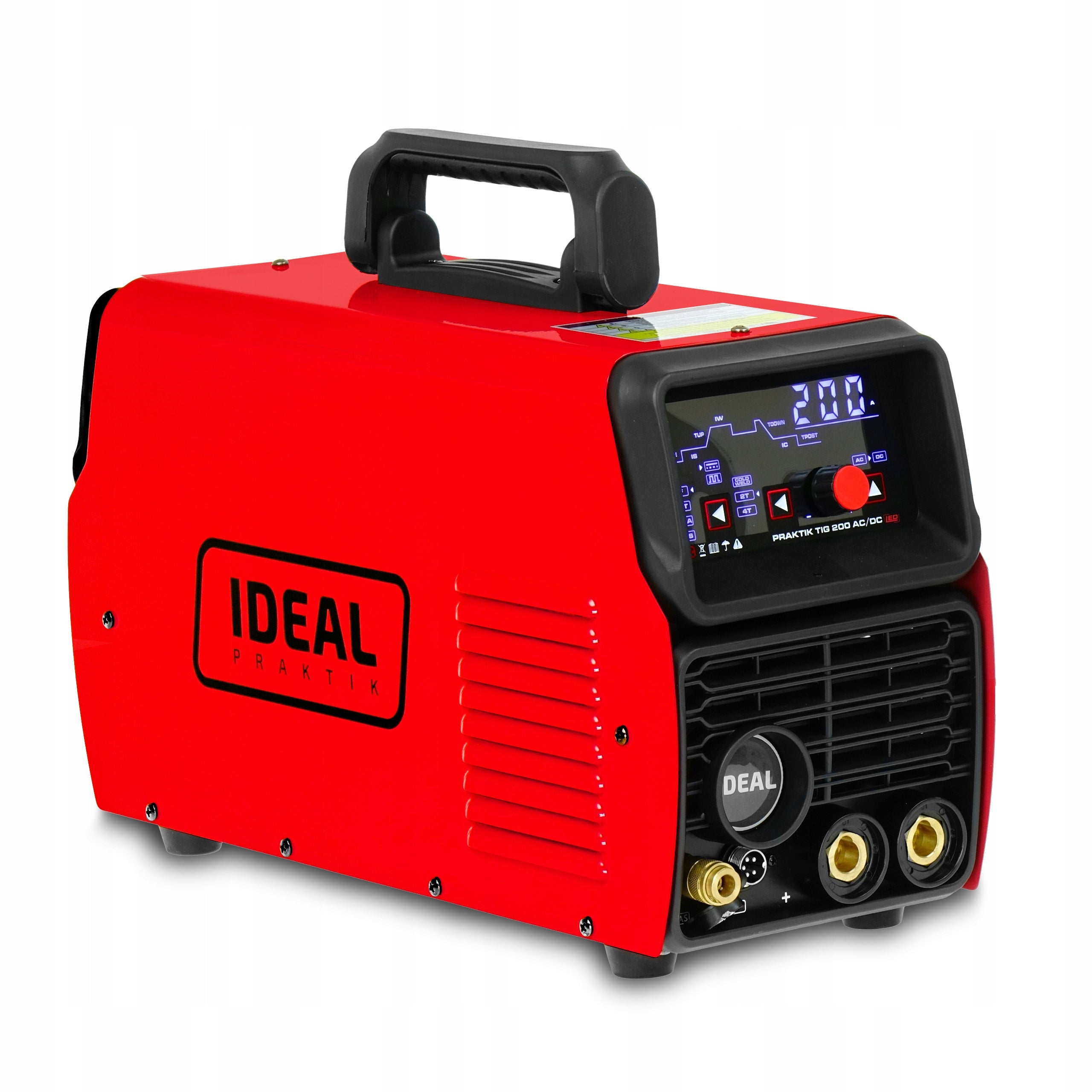 WELDING MACHINE IDEAL PRAKTIK TIG 200 AC/DC LED 230V 200A PULSE MMA HF LIFT 2T/4T Packaging status original